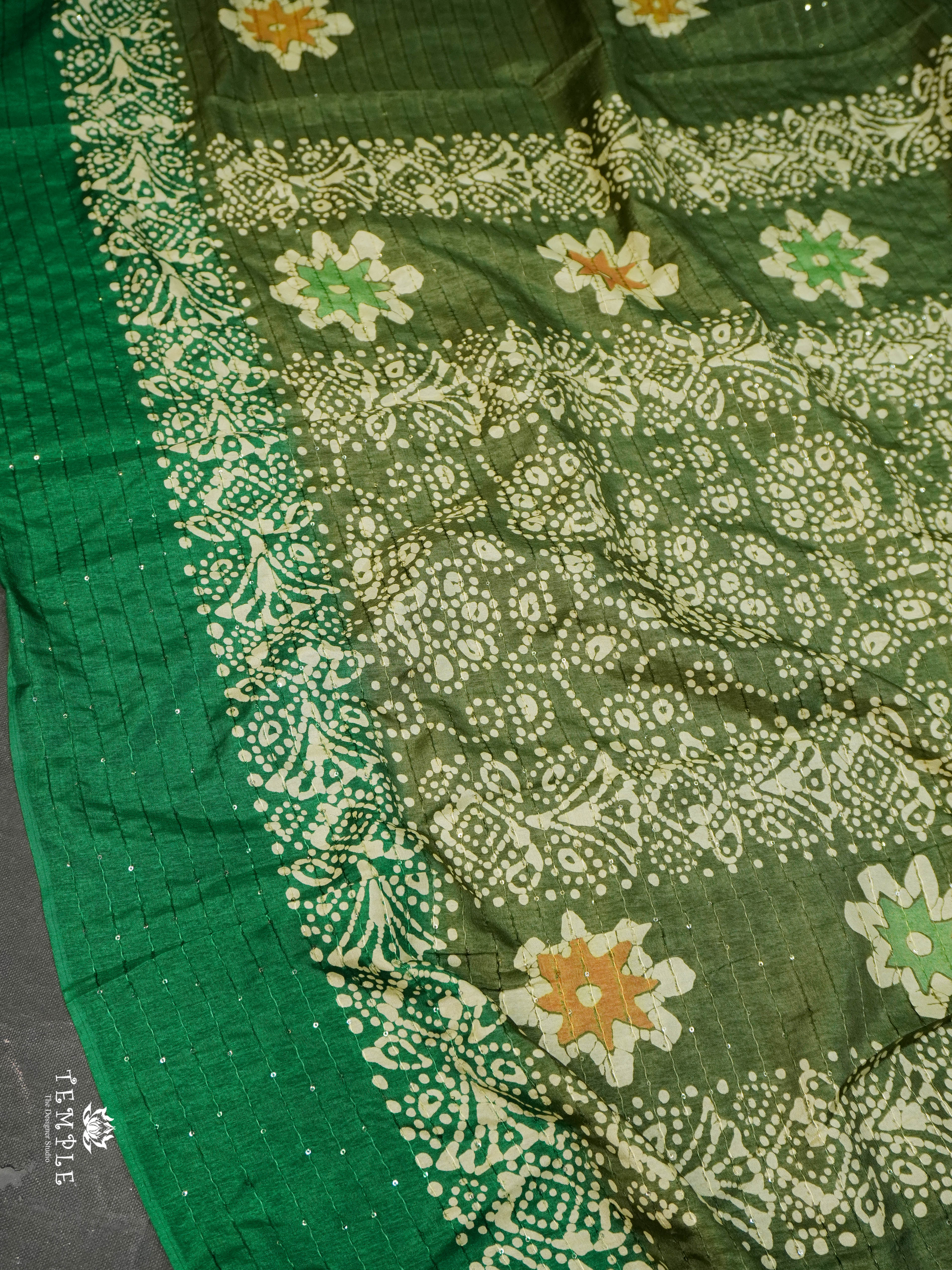 Batik Printed Saree | TTDS1595 | Pongal Fest