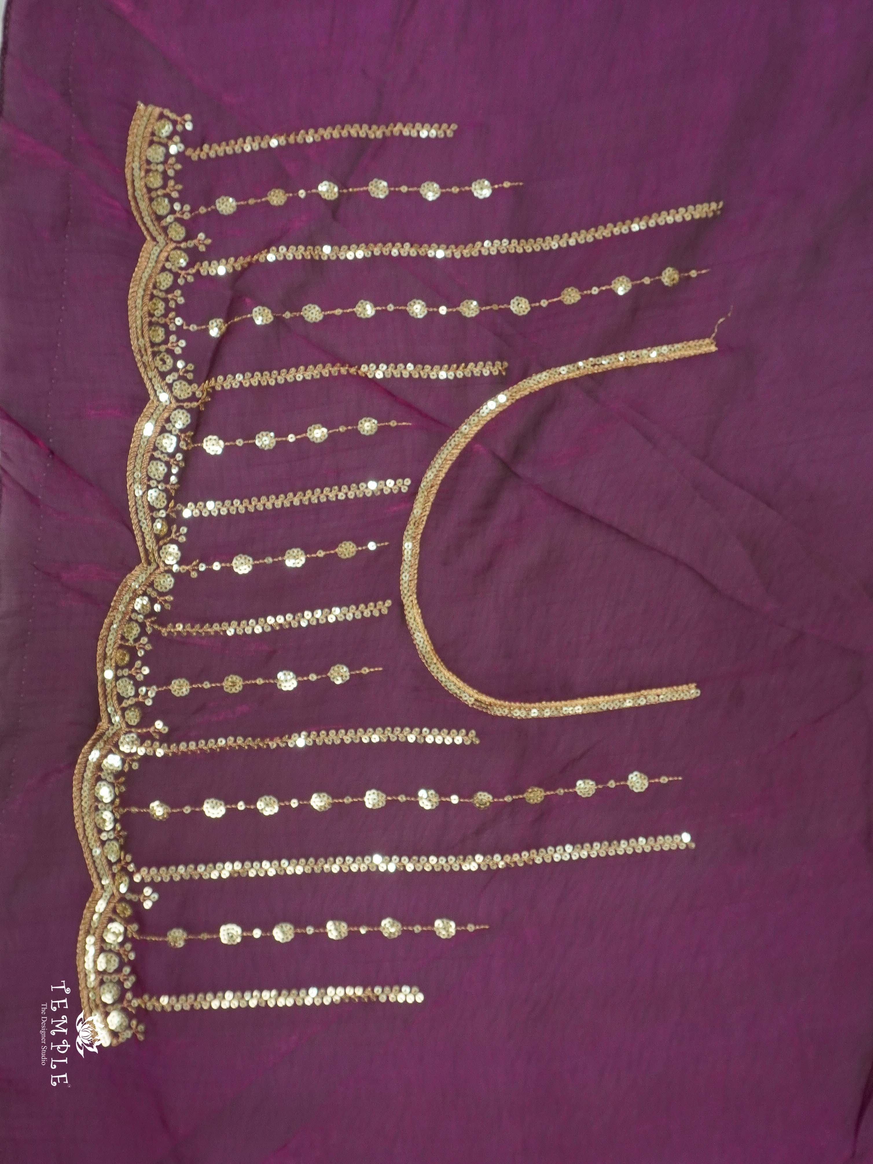 Designer Saree With Zari Embroidery Work | TTDS2562