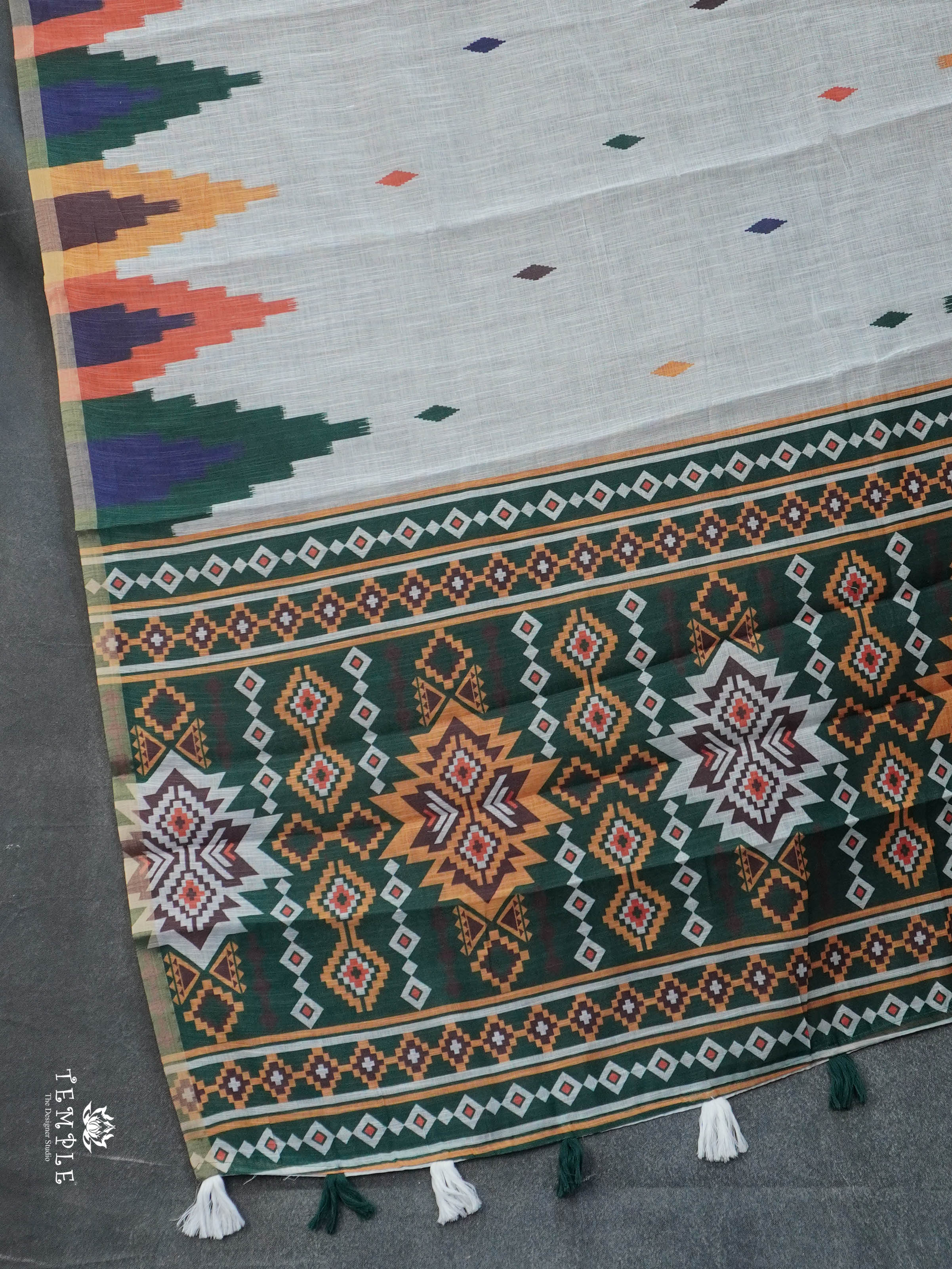 Linen Cotton Saree | TTDS3038
