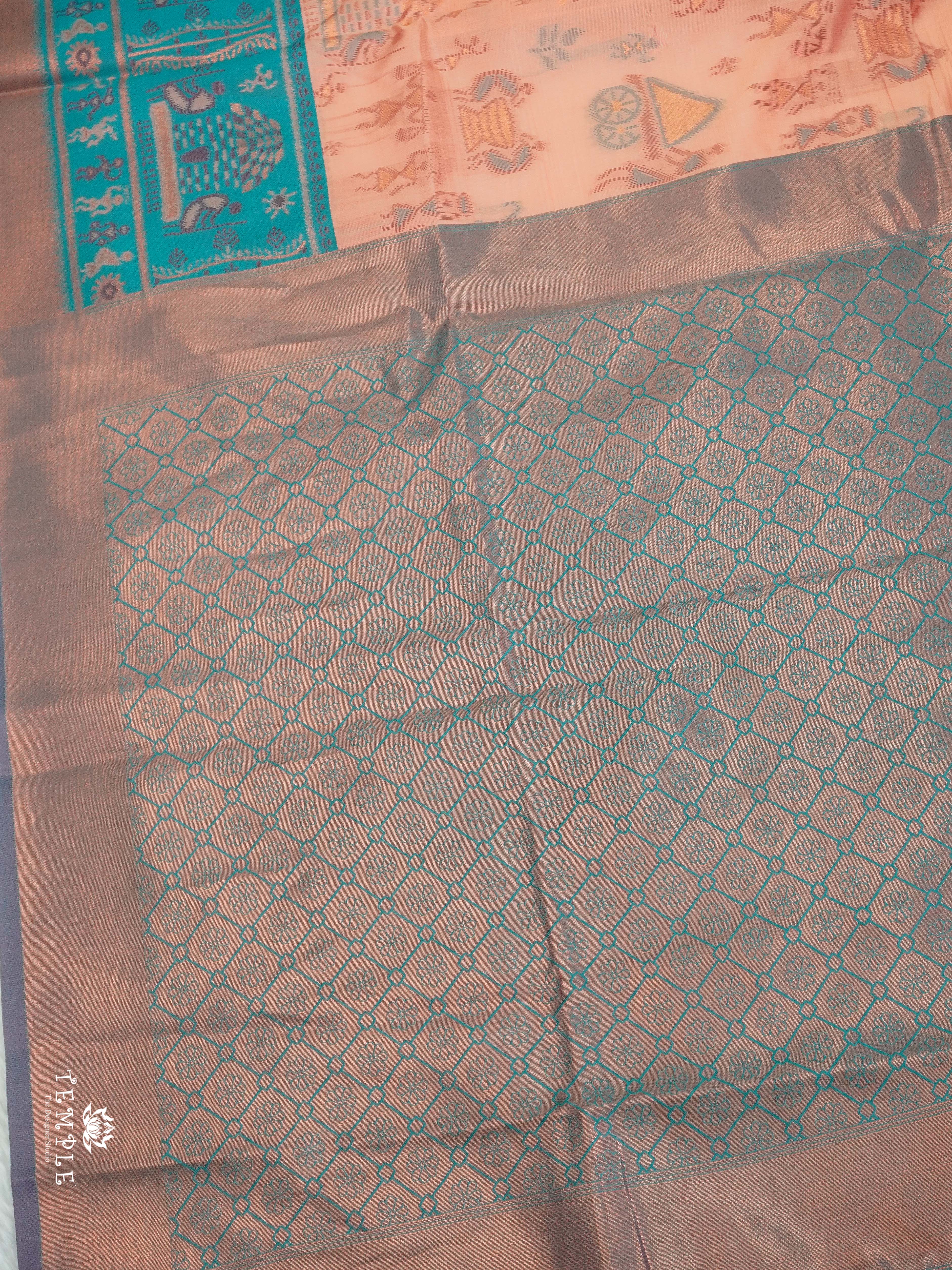 Warli Printed Art Silk Sarees | TTDS2582 | Design 6