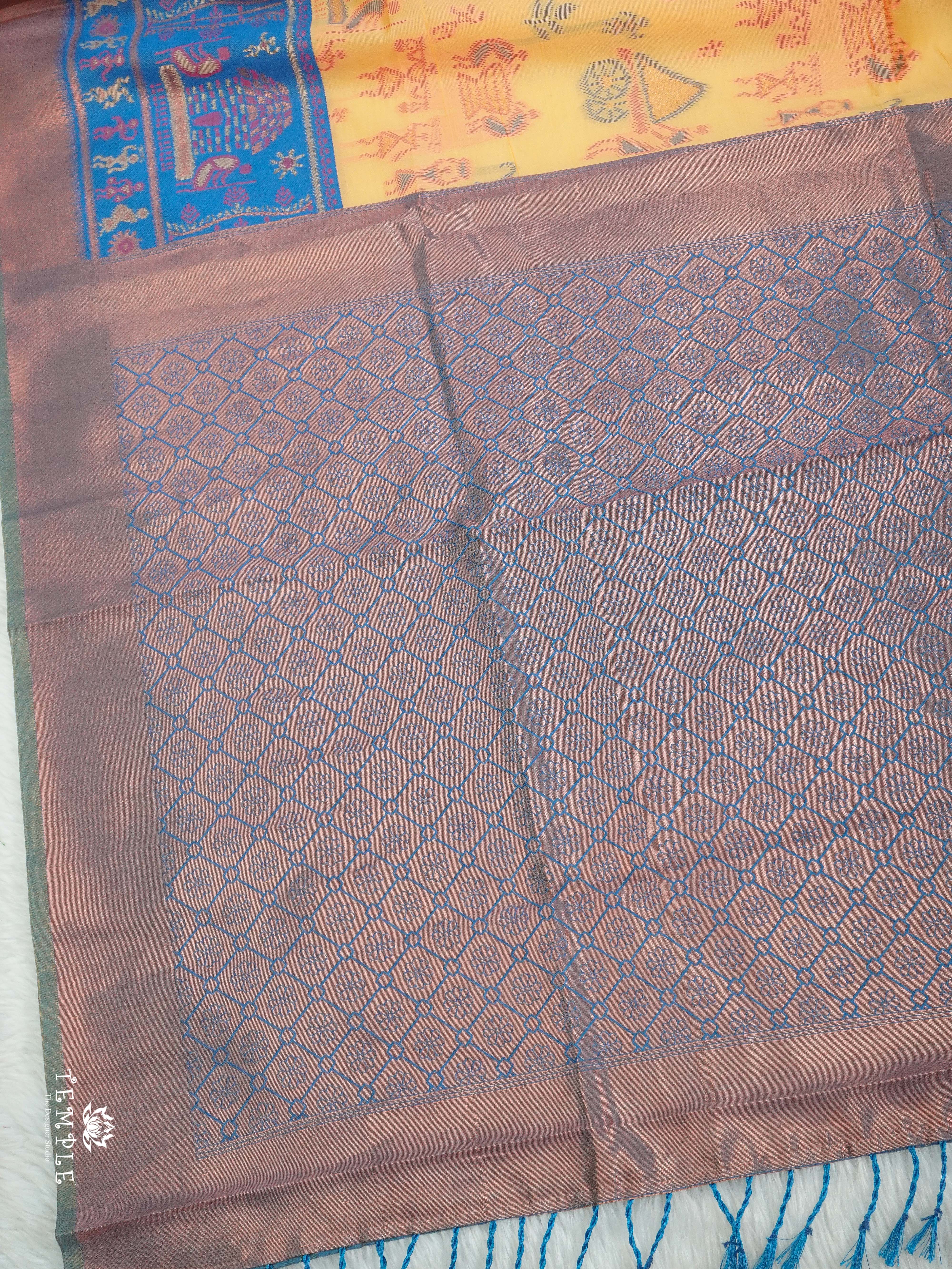 Warli Printed Art Silk Sarees | TTDS2582 | Design 6