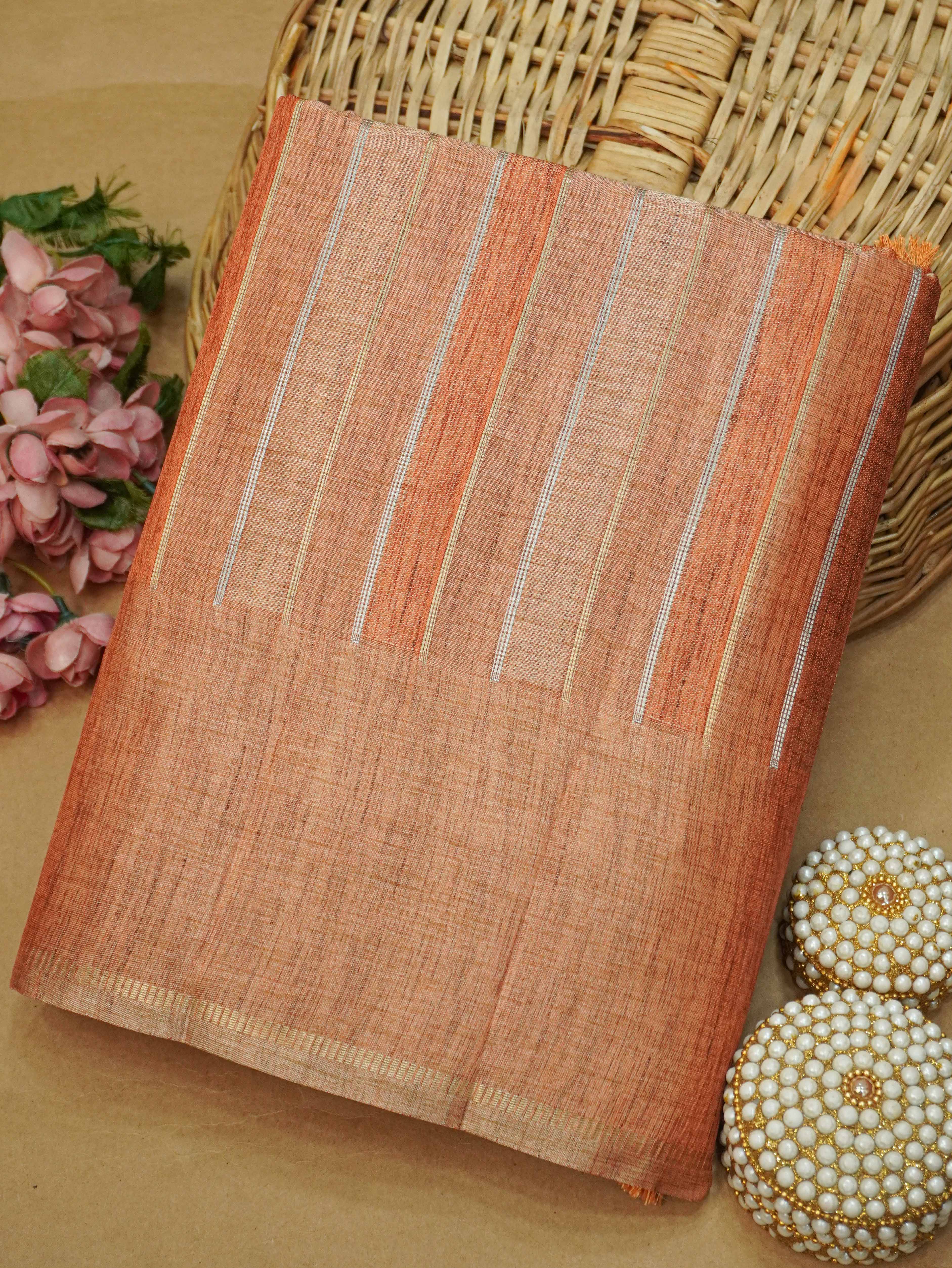 Handloom Matka Silk Saree | TTDS3329