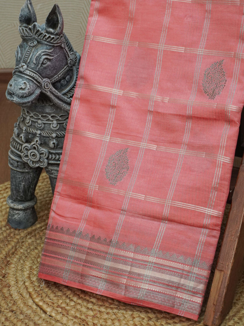 Semi Tussar Silk Saree | TTDS3363