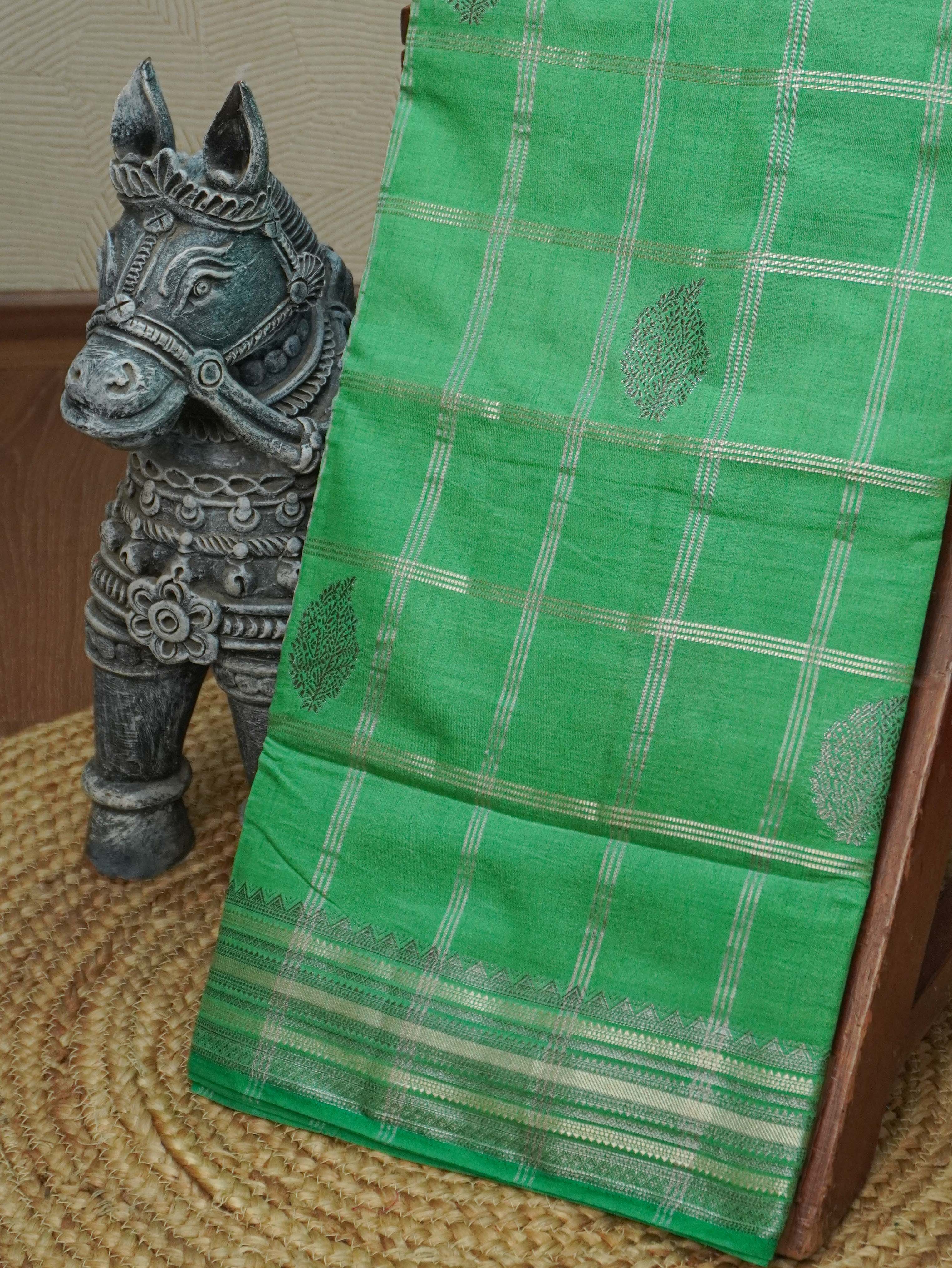 Semi Tussar Silk Saree | TTDS3363