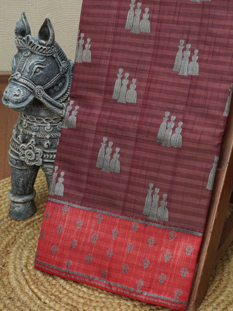 Semi Tussar Silk Saree | TTDS3408