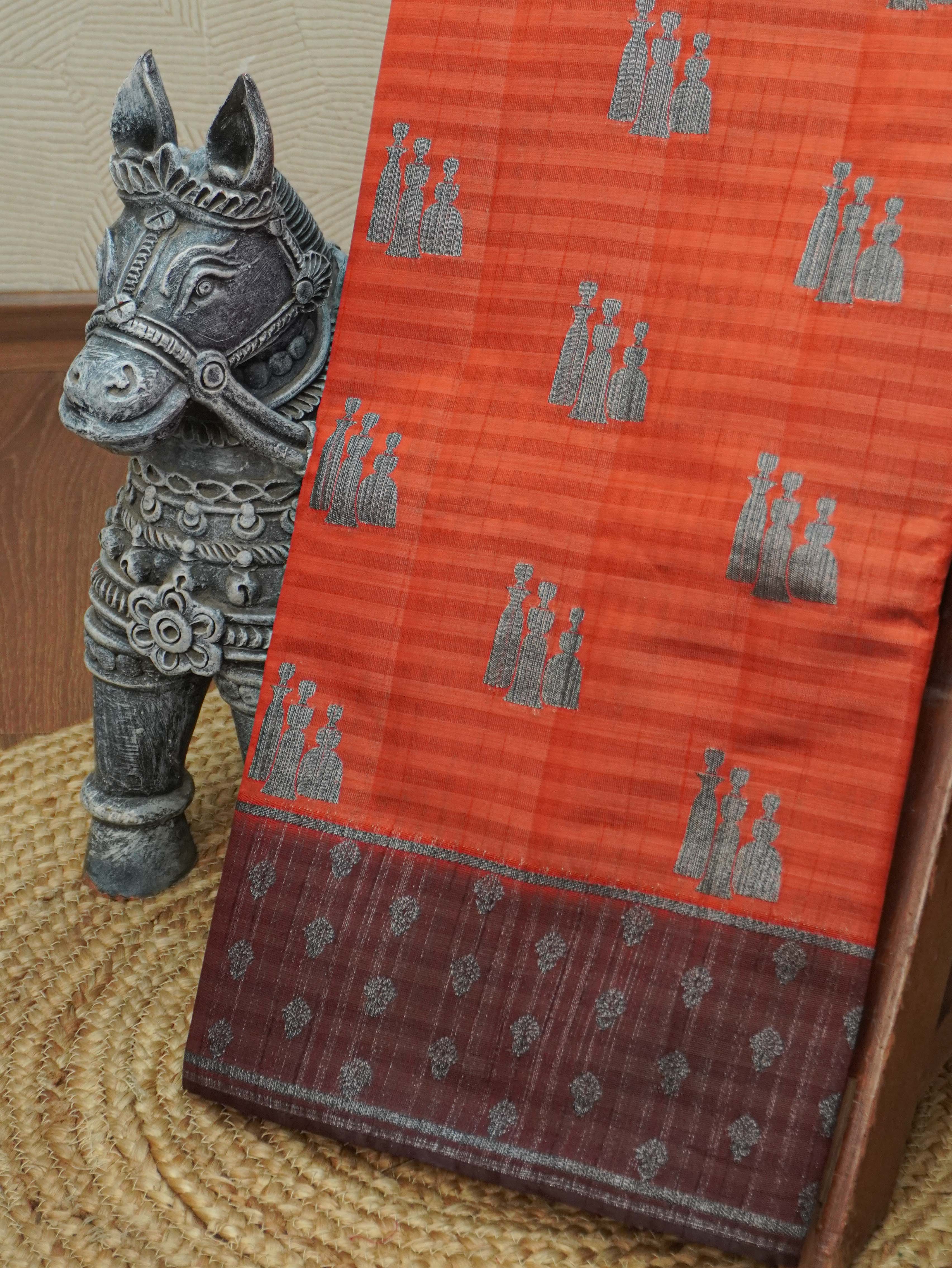 Semi Tussar Silk Saree | TTDS3408