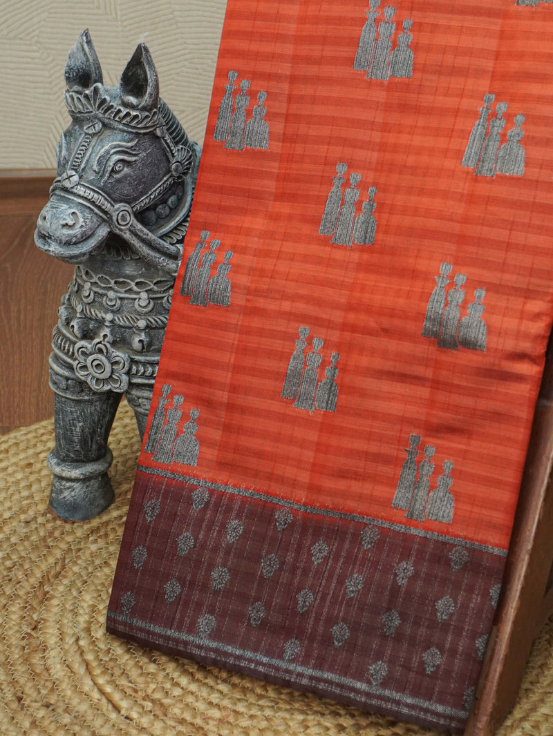 Semi Tussar Silk Saree | TTDS3408