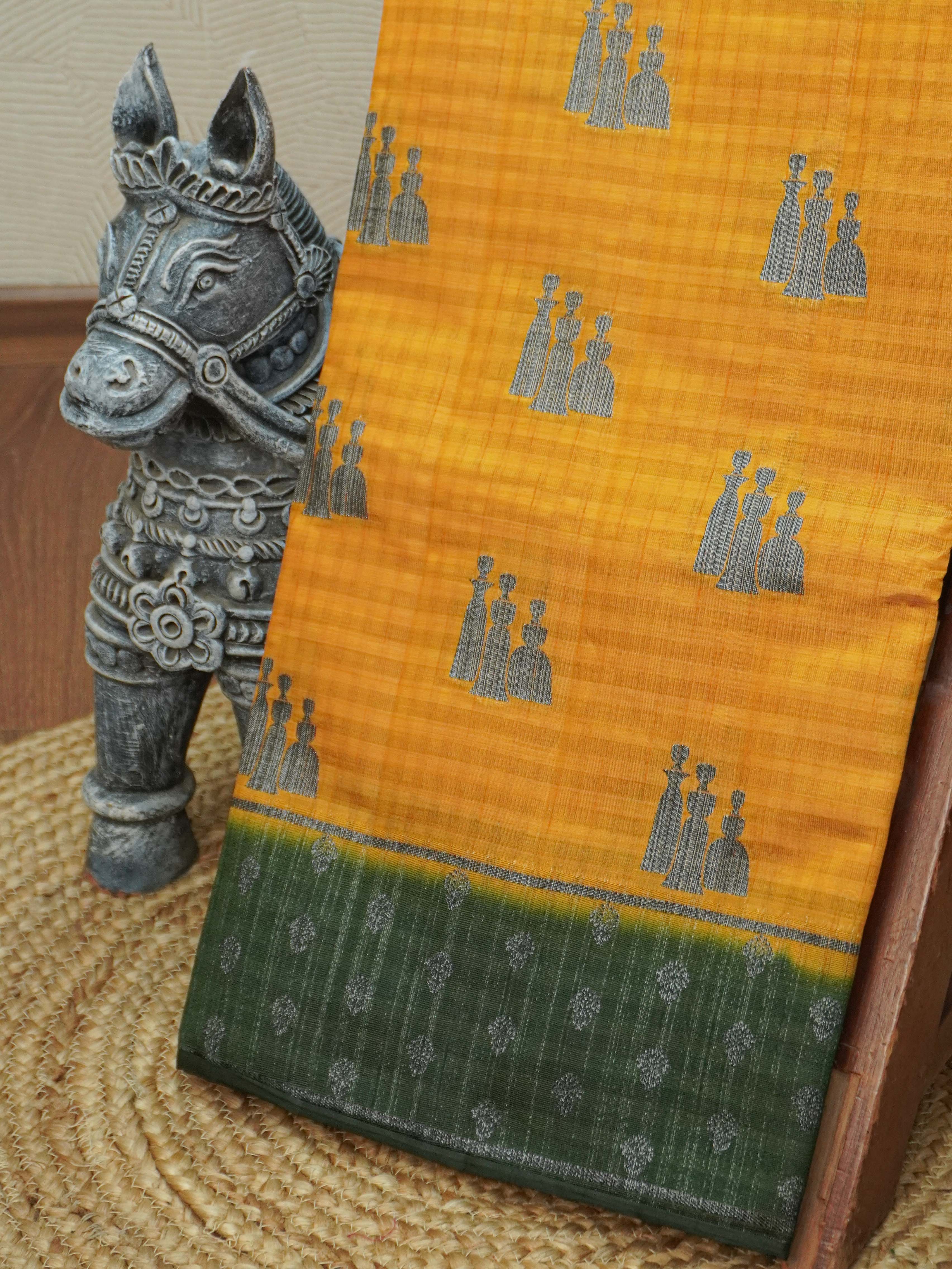 Semi Tussar Silk Saree | TTDS3408