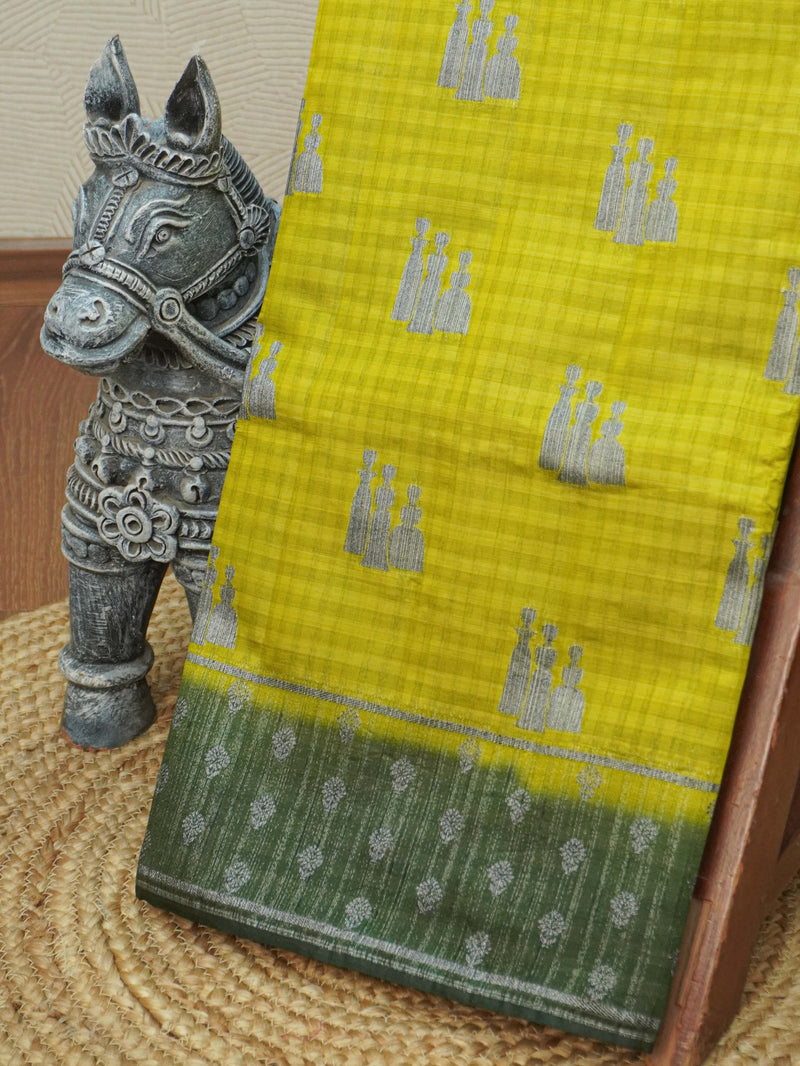Semi Tussar Silk Saree | TTDS3408
