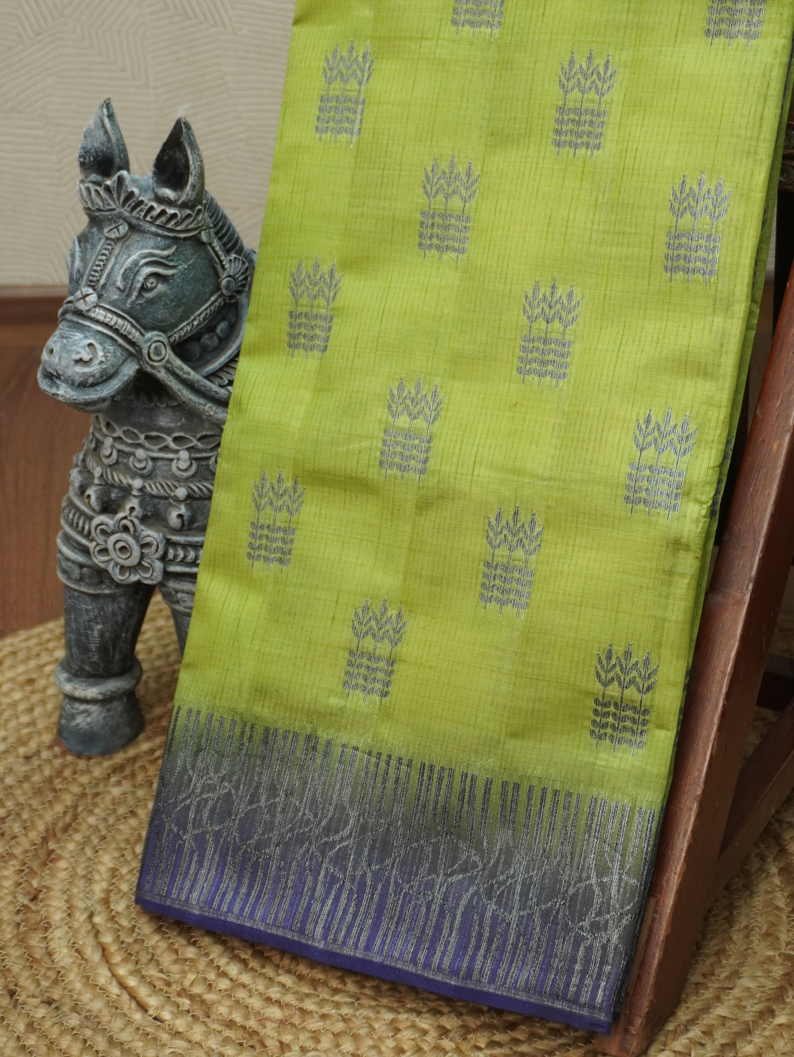 Semi Tussar Saree | TTDS3504