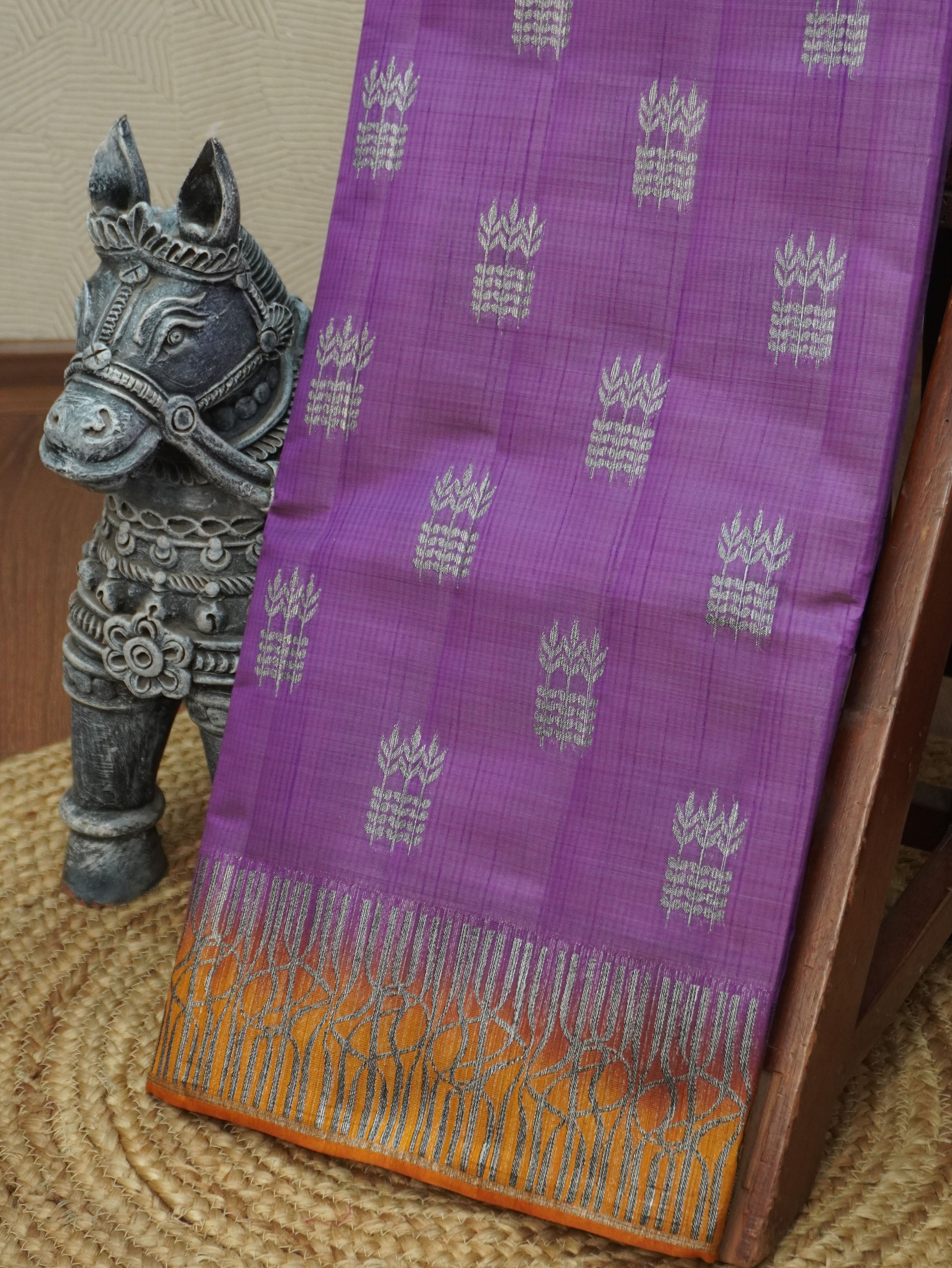 Semi Tussar Saree | TTDS3504