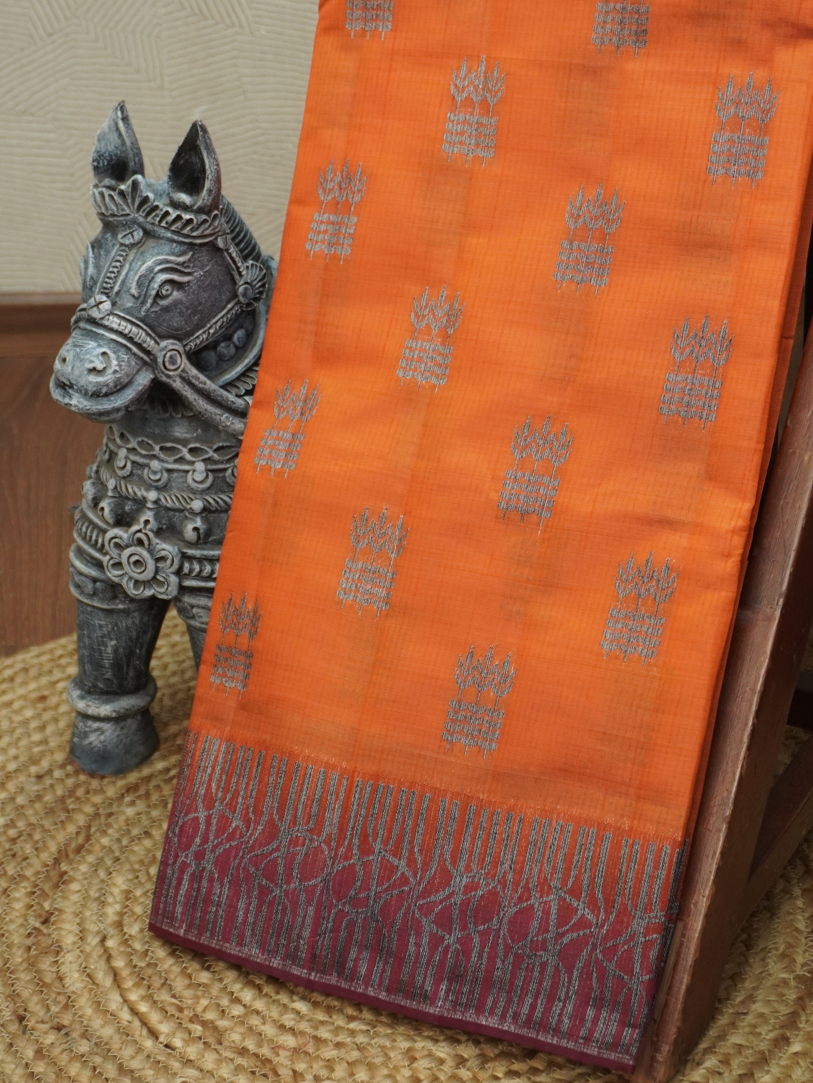 Semi Tussar Saree | TTDS3504