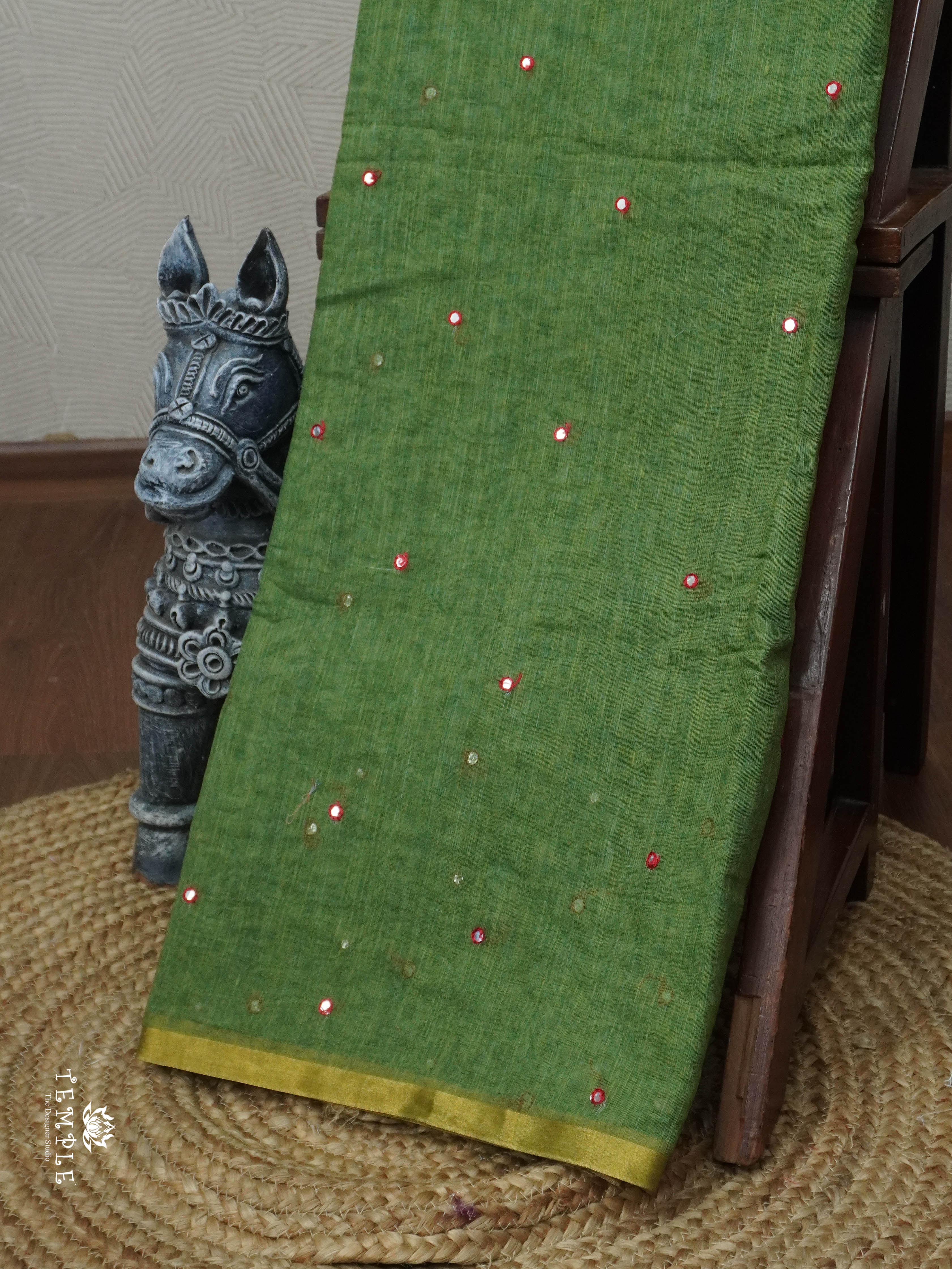 Linen Cotton Saree | TTDS3065