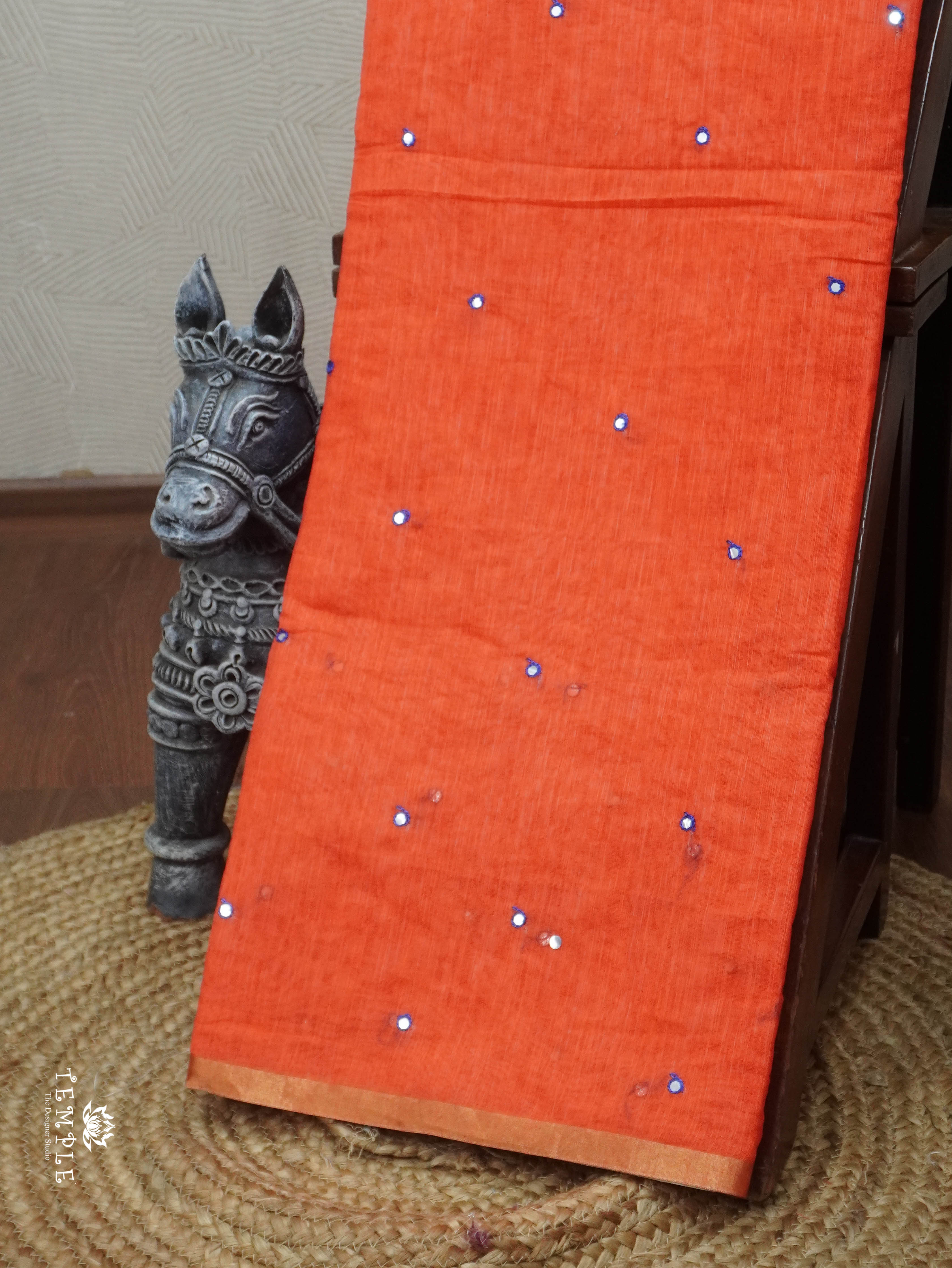 Linen Cotton Saree | TTDS3065