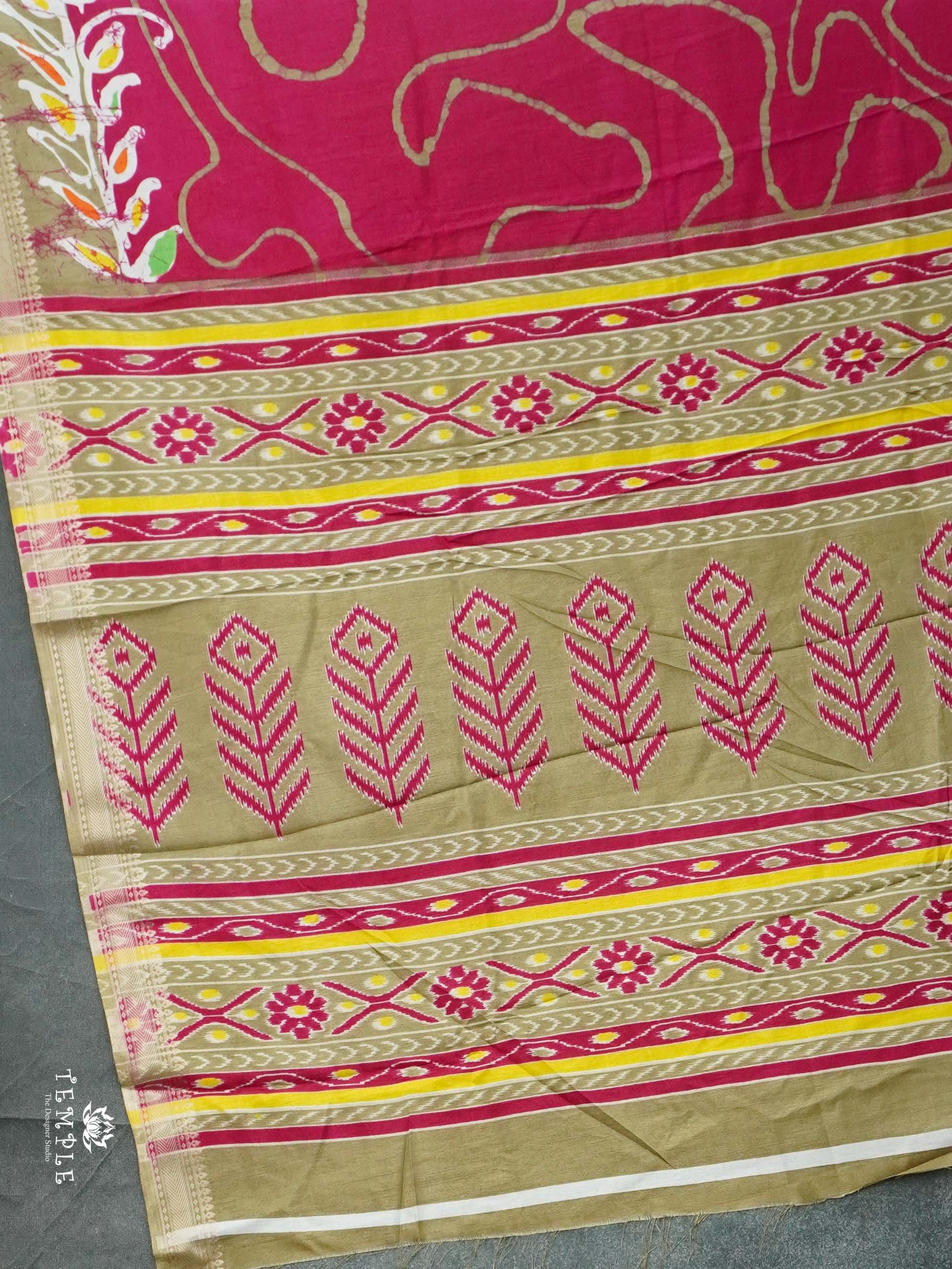 Chanderi Cotton Saree | TTDS2590