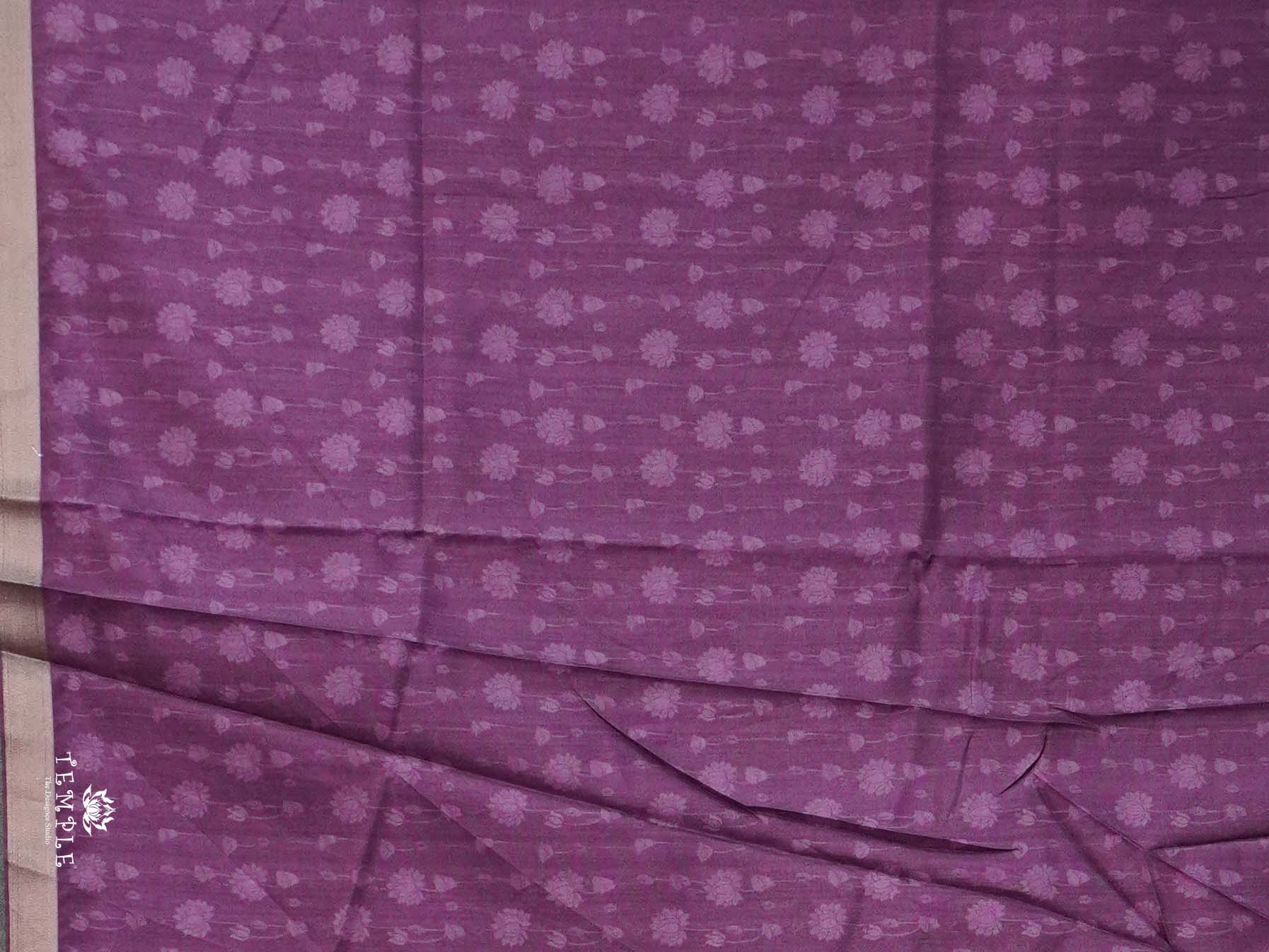 Mughal Printed Cotton Saree | TTDS2587