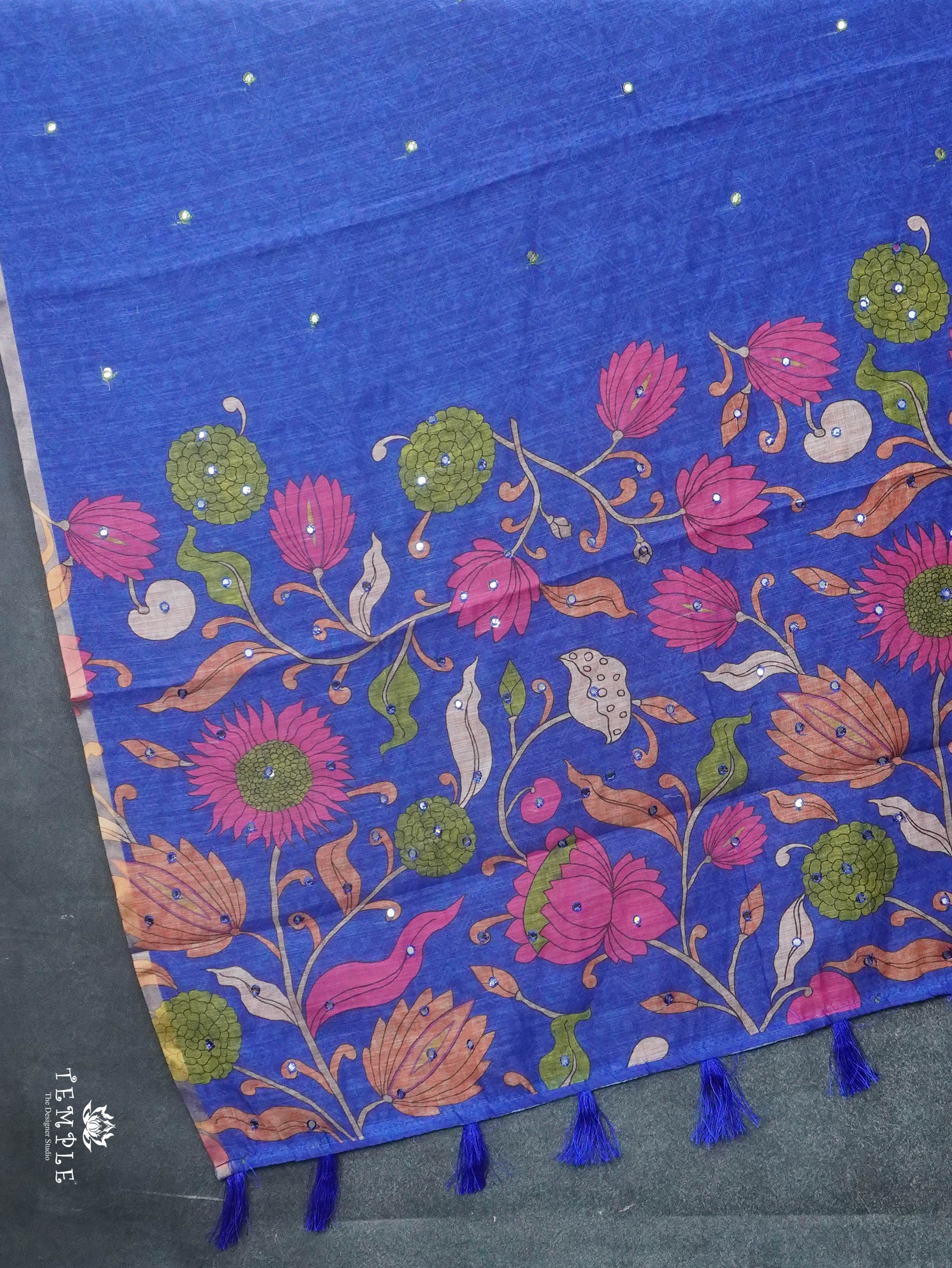 Linen Cotton Saree | TTDS3065