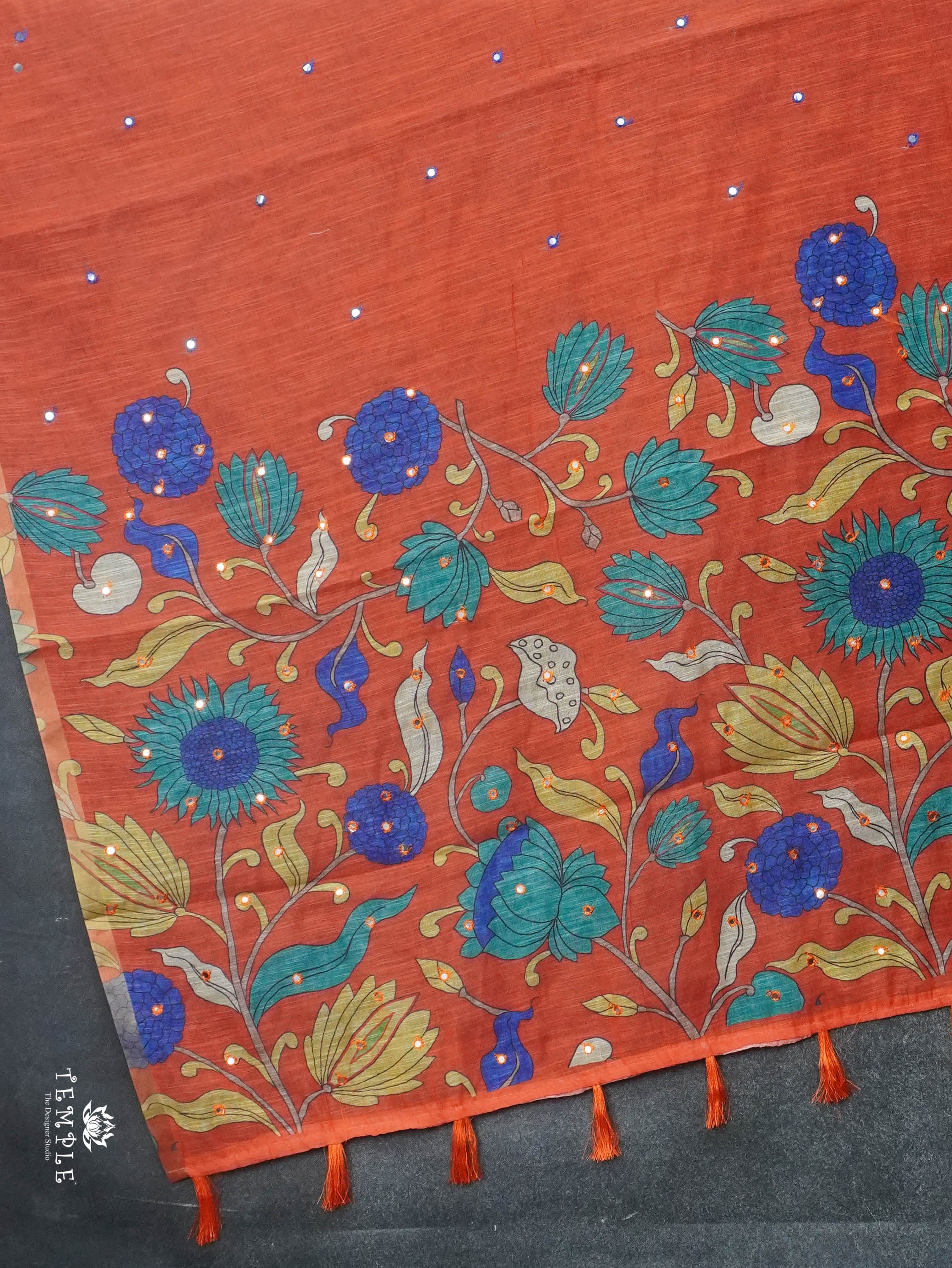 Linen Cotton Saree | TTDS3065