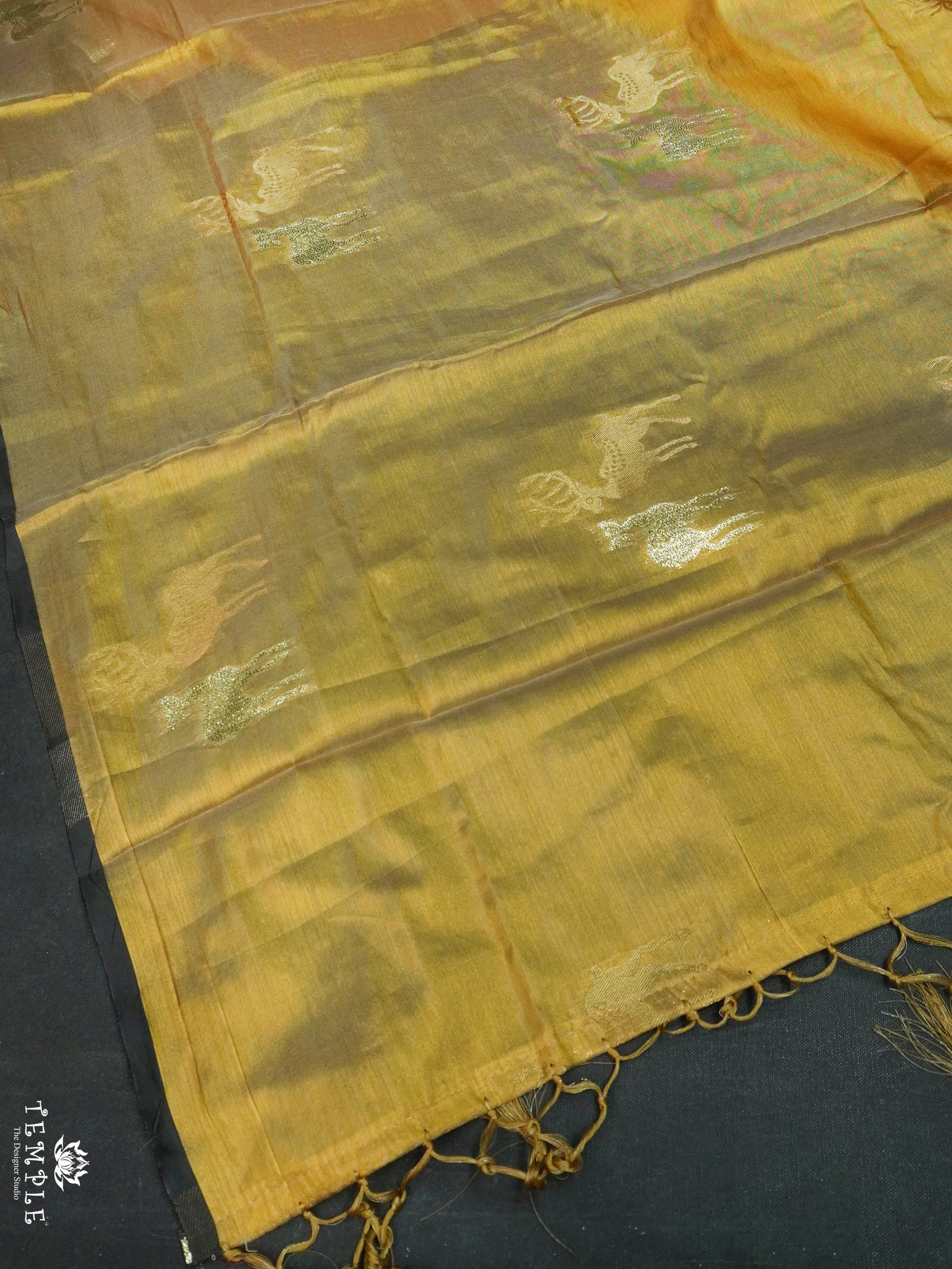 Tissue Silk Saree With Deer Motifs | TTDS1608 | Pongal Fest