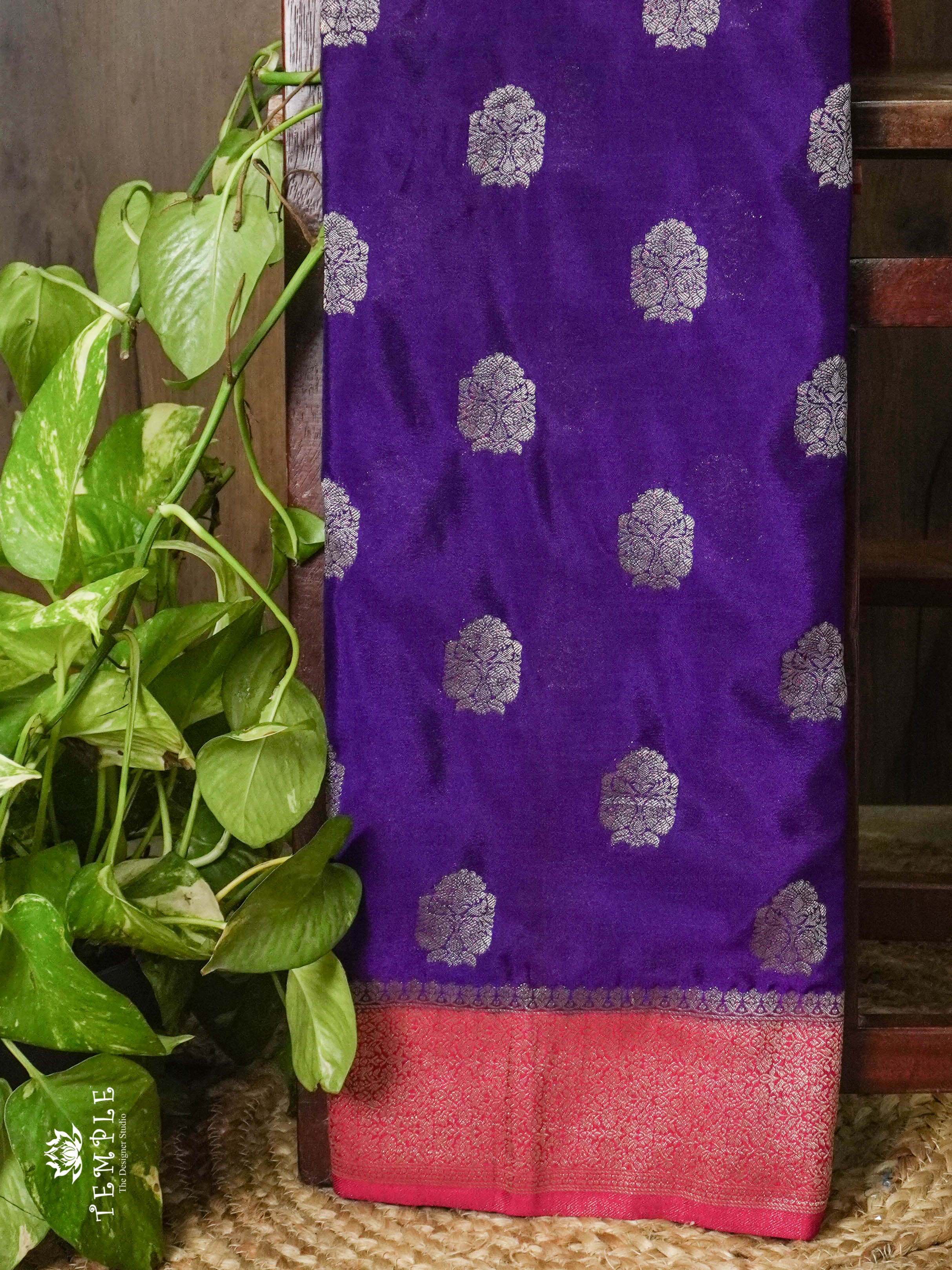 Banarasi Georgette Saree ( Purple) | TTDS862