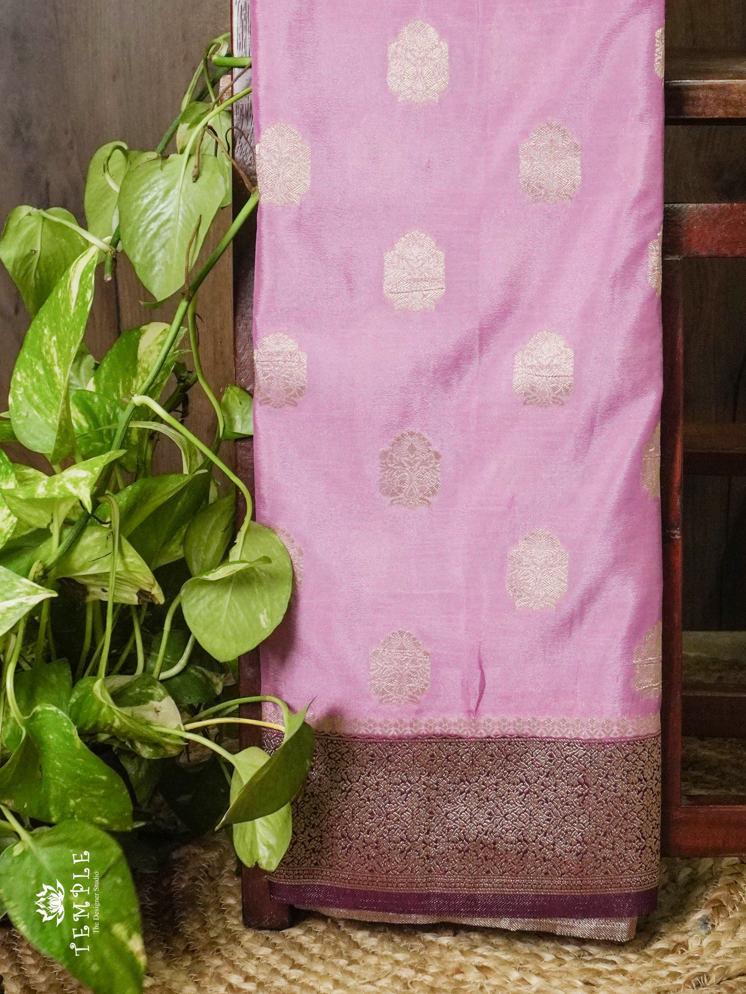 Banarasi Georgette Saree ( Pink) | TTDS862
