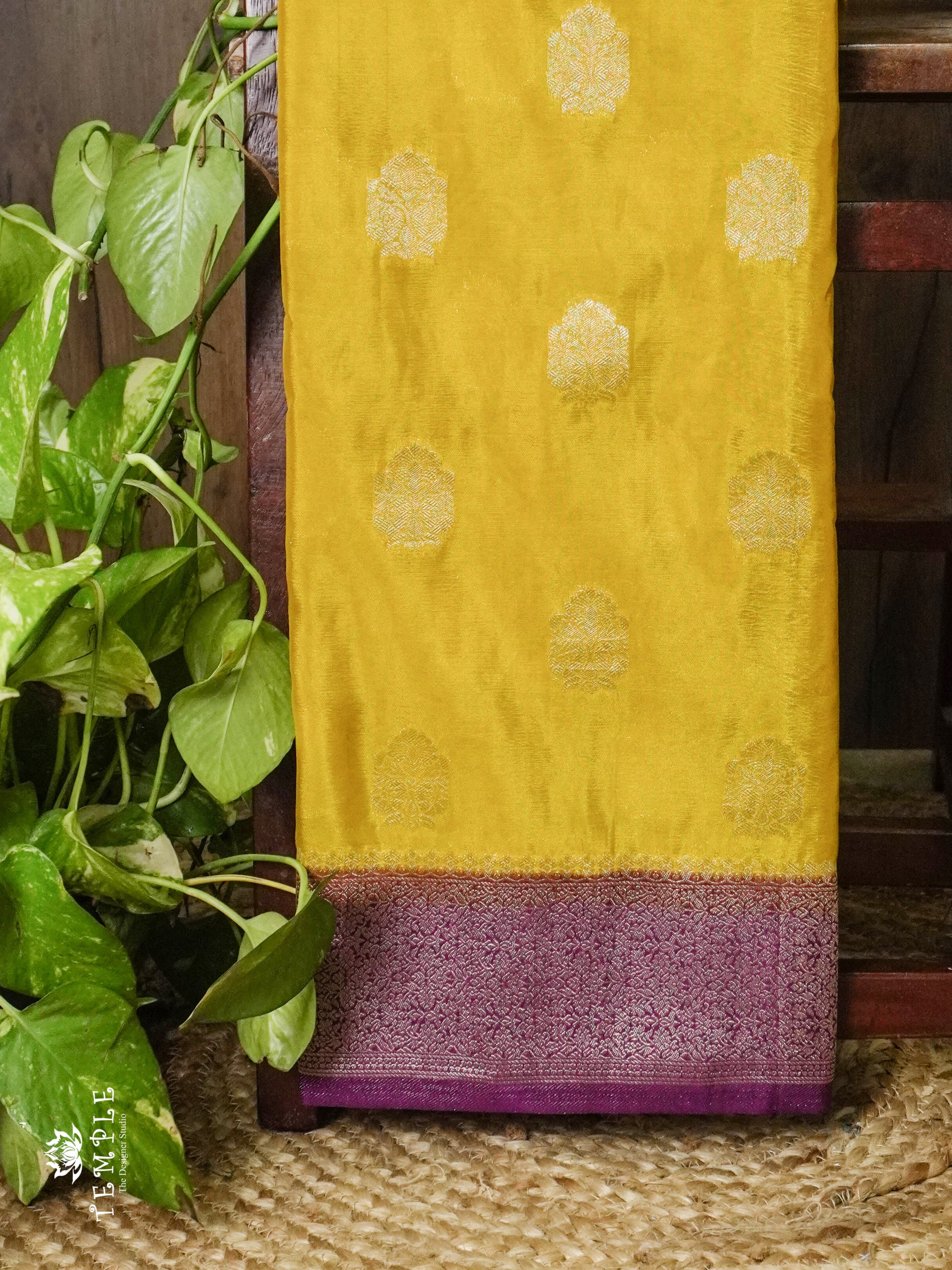 Banarasi Georgette Saree ( Yellow) | TTDS862