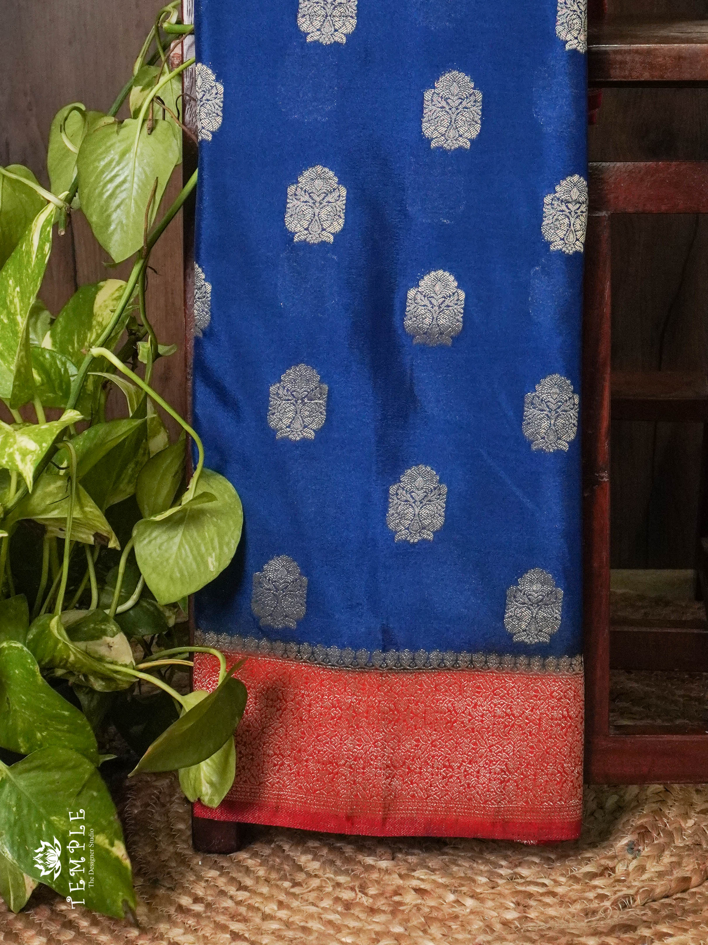 Banarasi Georgette Saree ( Blue) | TTDS862