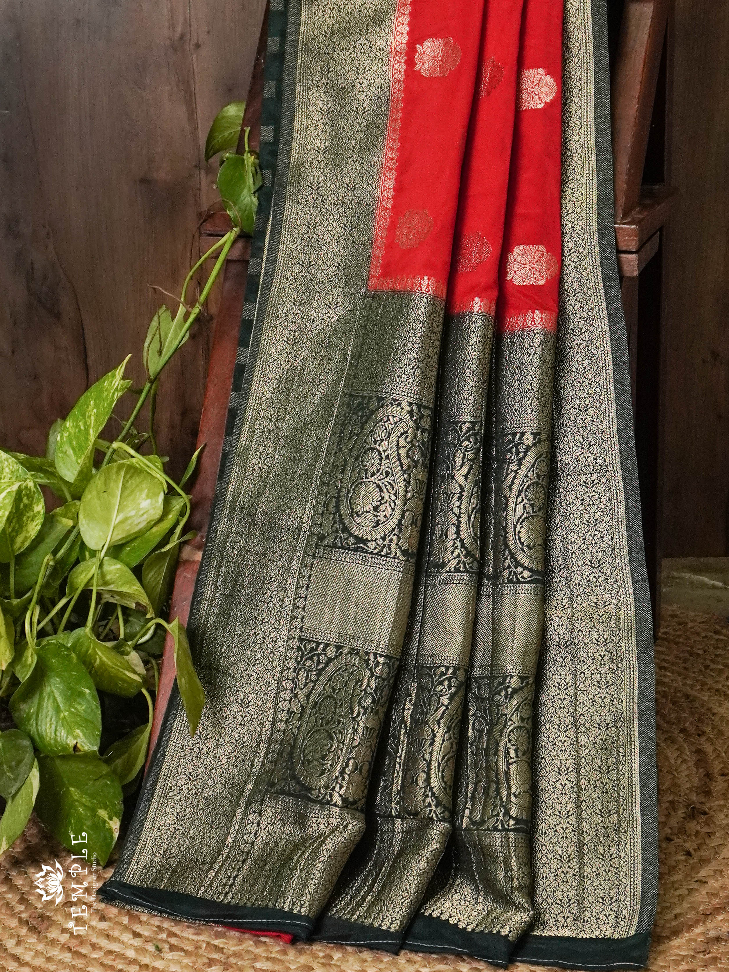 Banarasi Georgette Saree( Red) | TTDS862