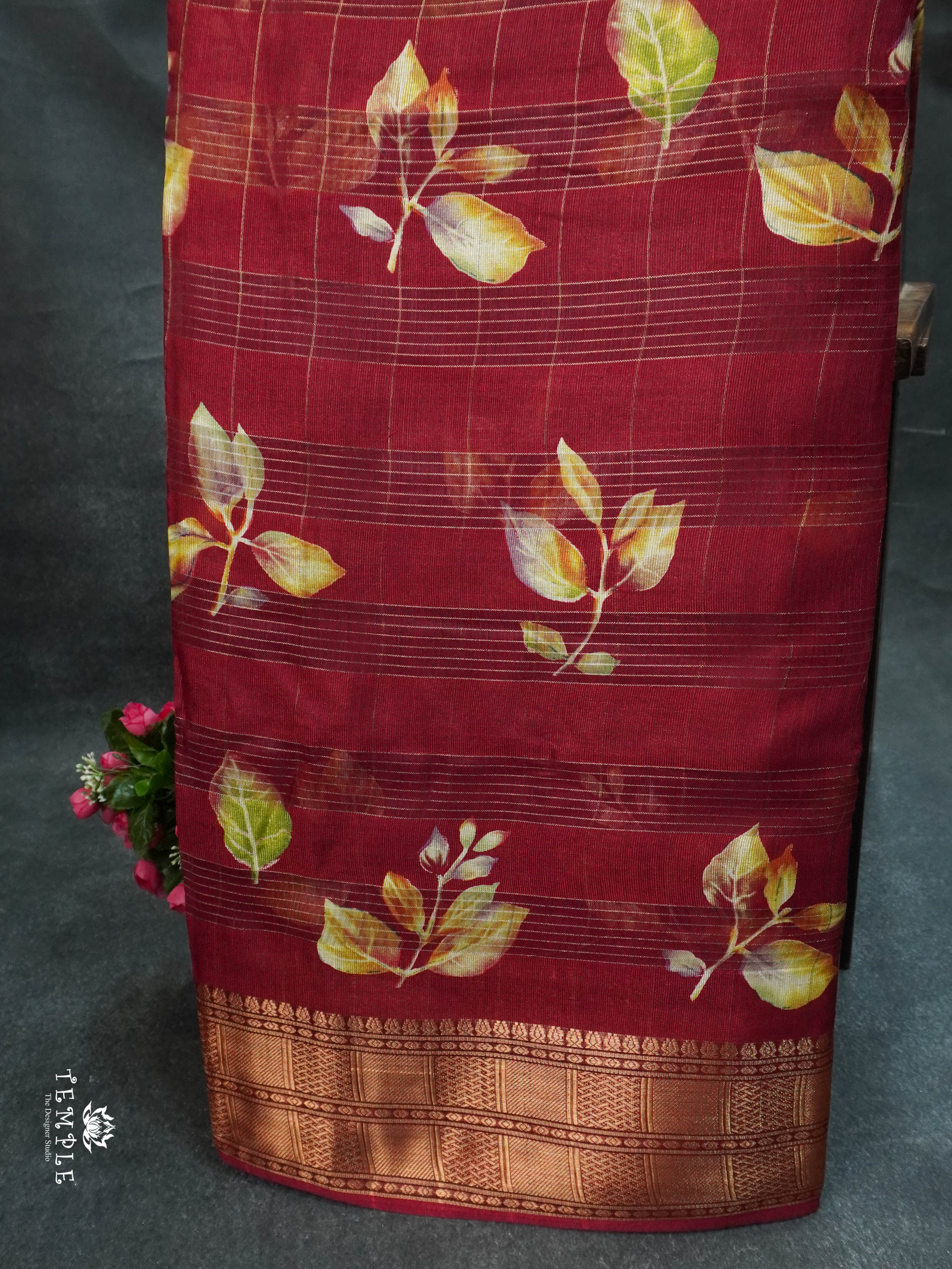 Fancy Printed Saree | TTDS1619 | Pongal Fest