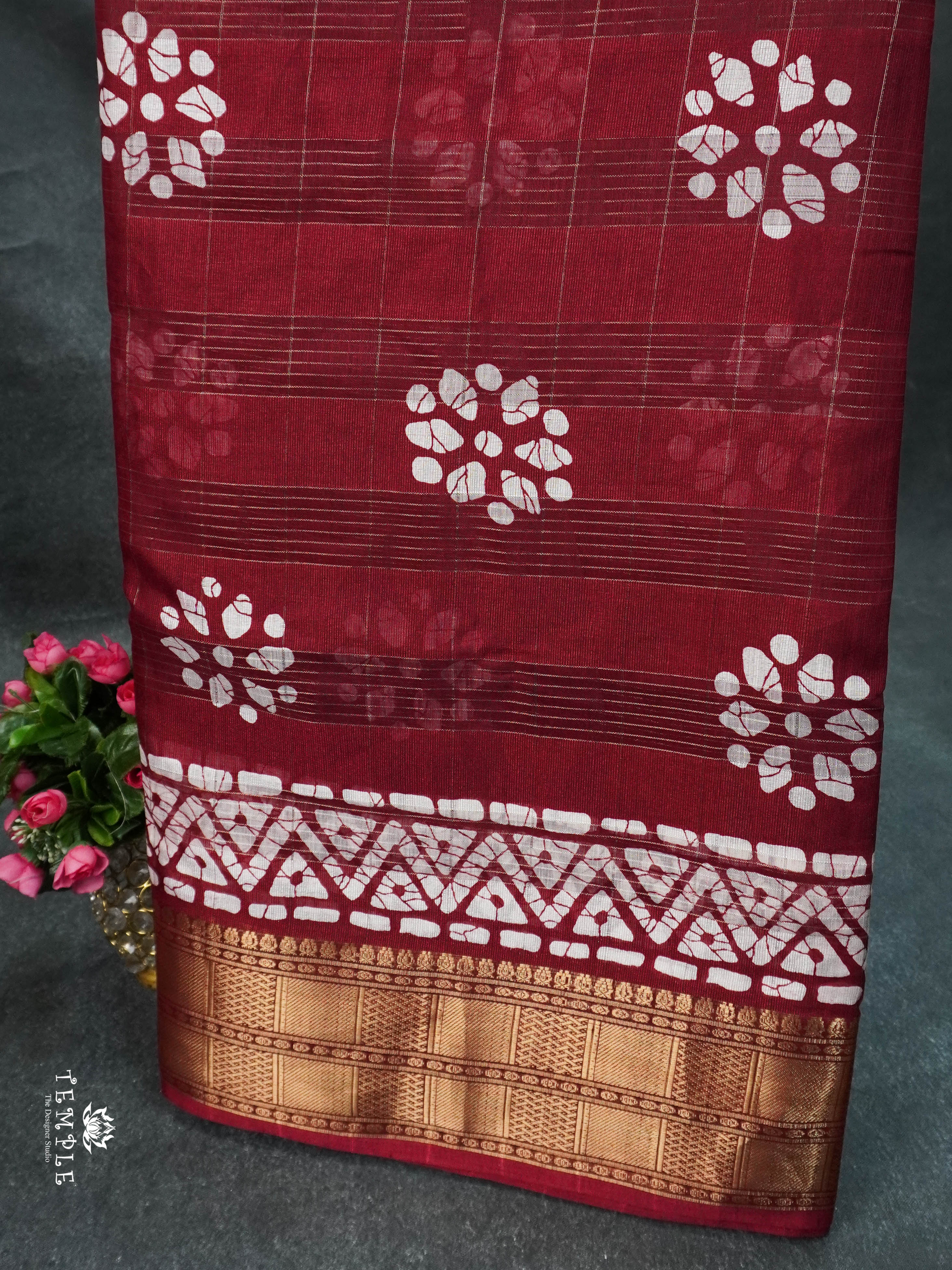 Batik Printed Saree | TTDS1620 | Pongal Fest