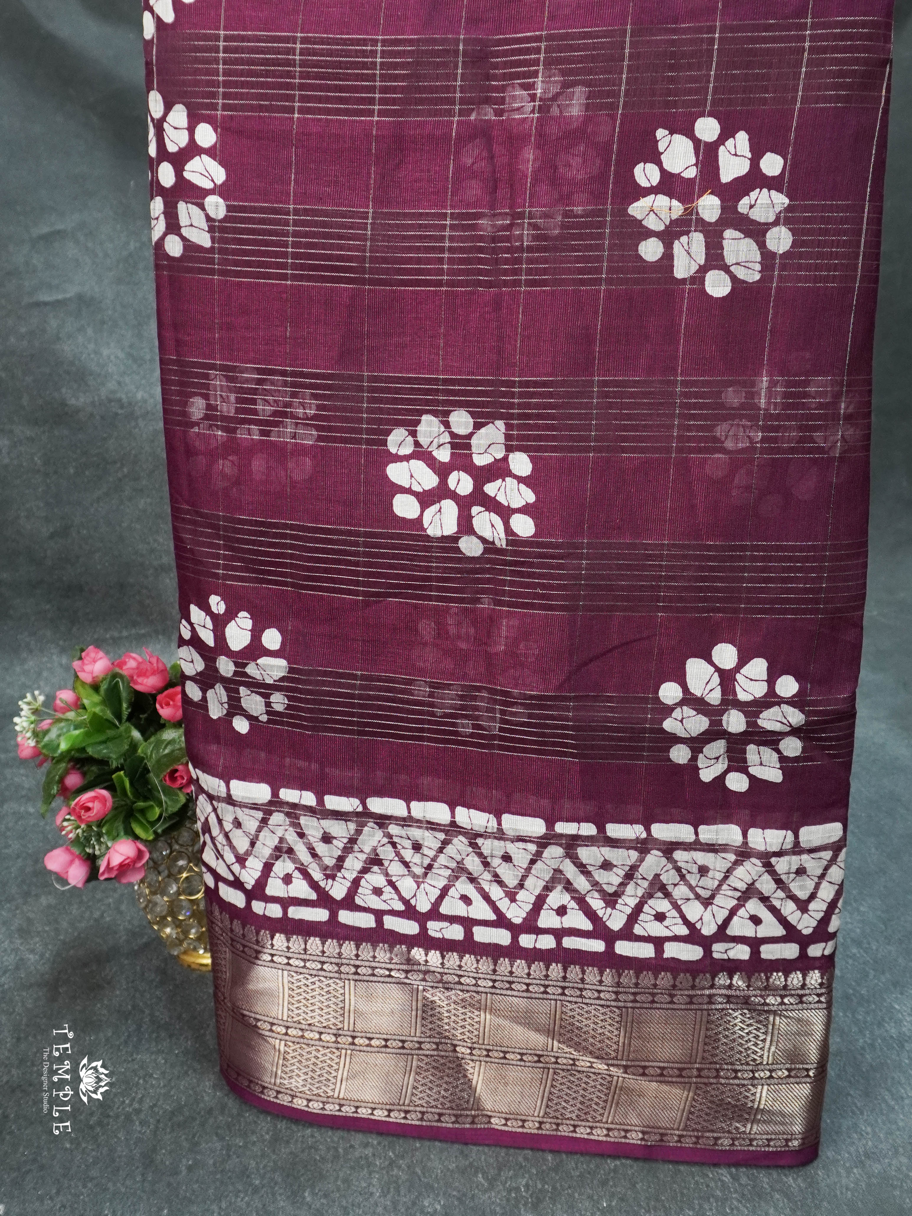 Batik Printed Saree | TTDS1620 | Pongal Fest