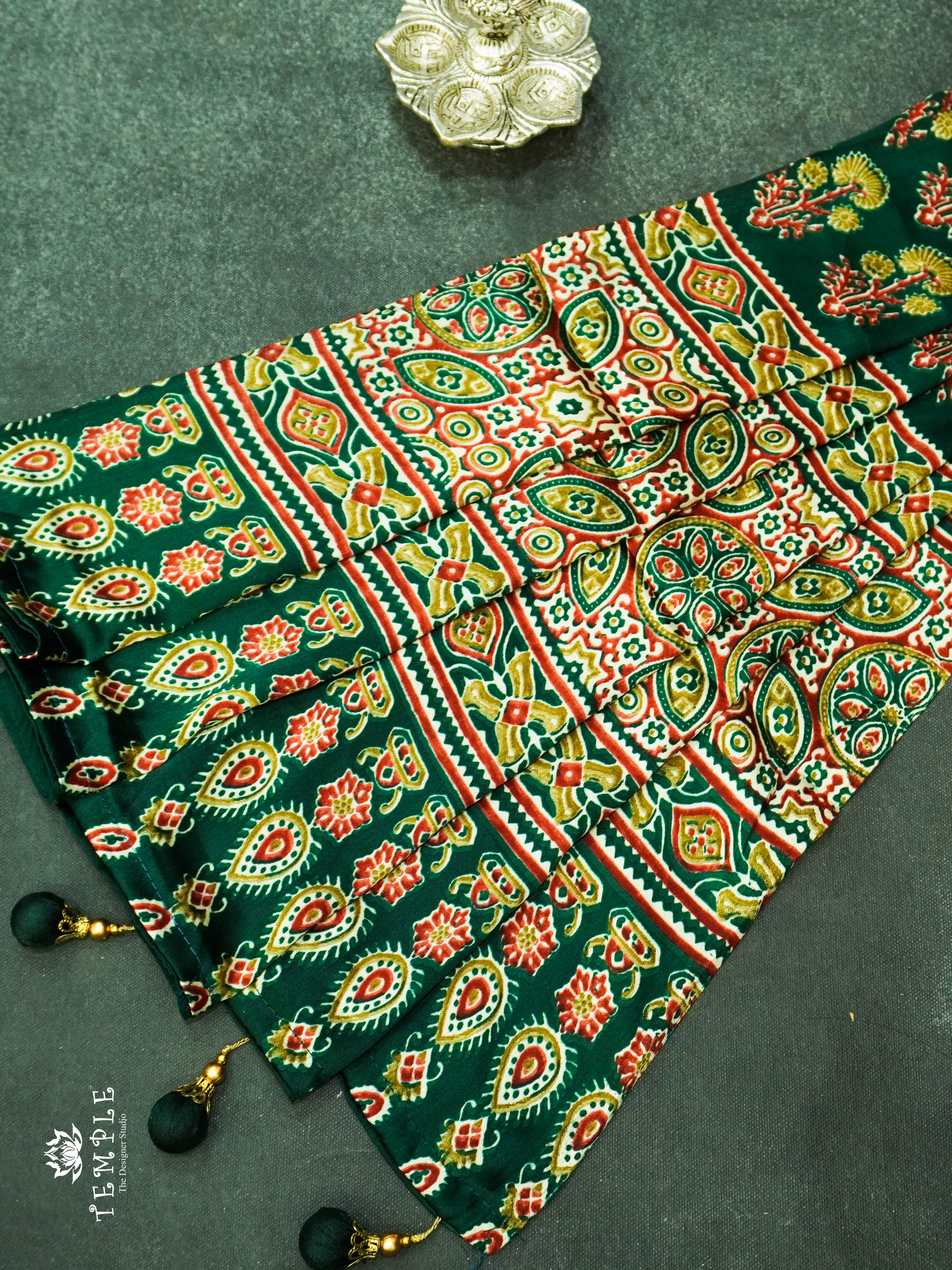 Ajrakh Printed Saree | TTDS1183 | Sparkling Deals