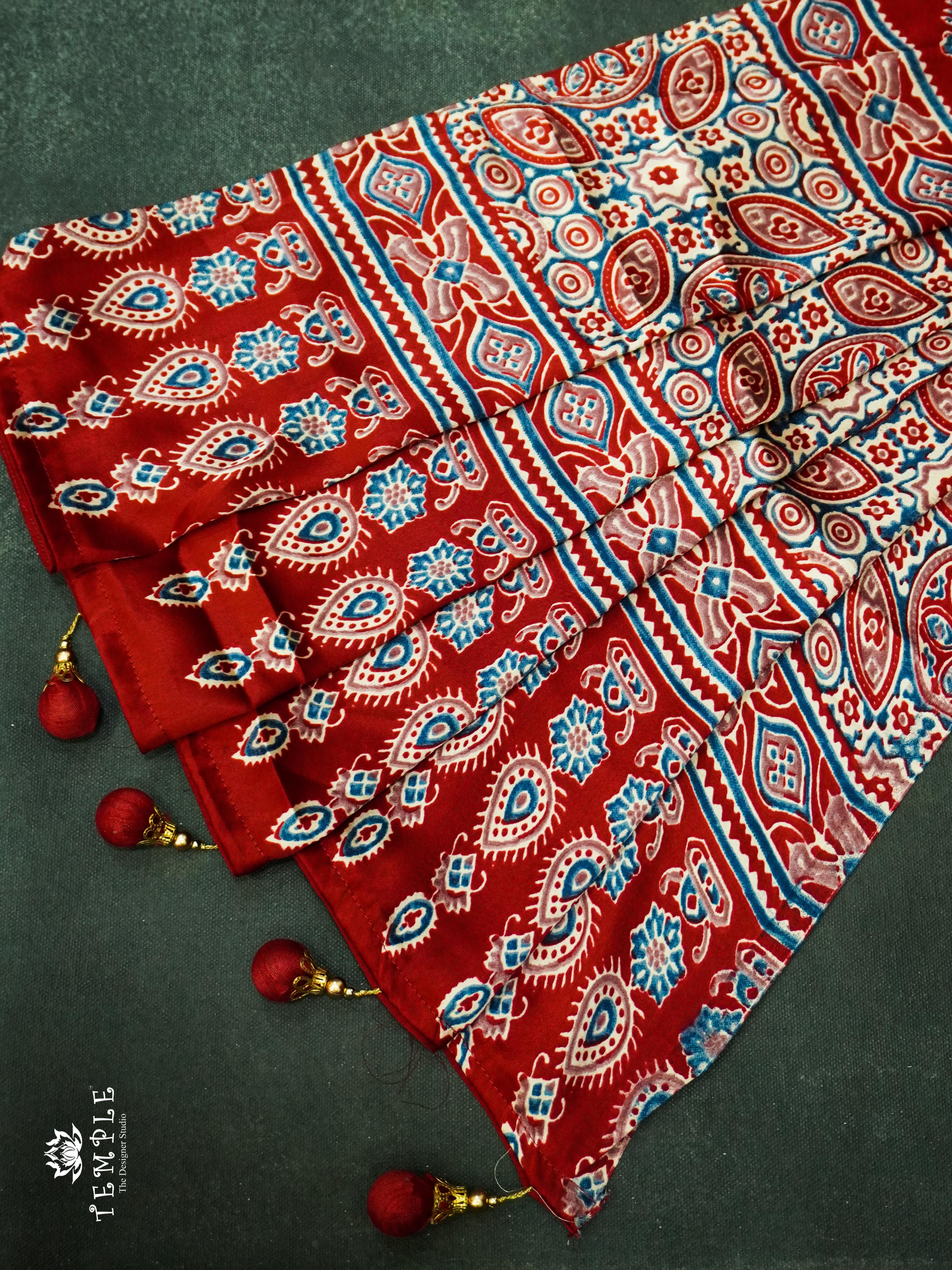 Ajrakh Printed Saree | TTDS1183 | PRE BOOKING