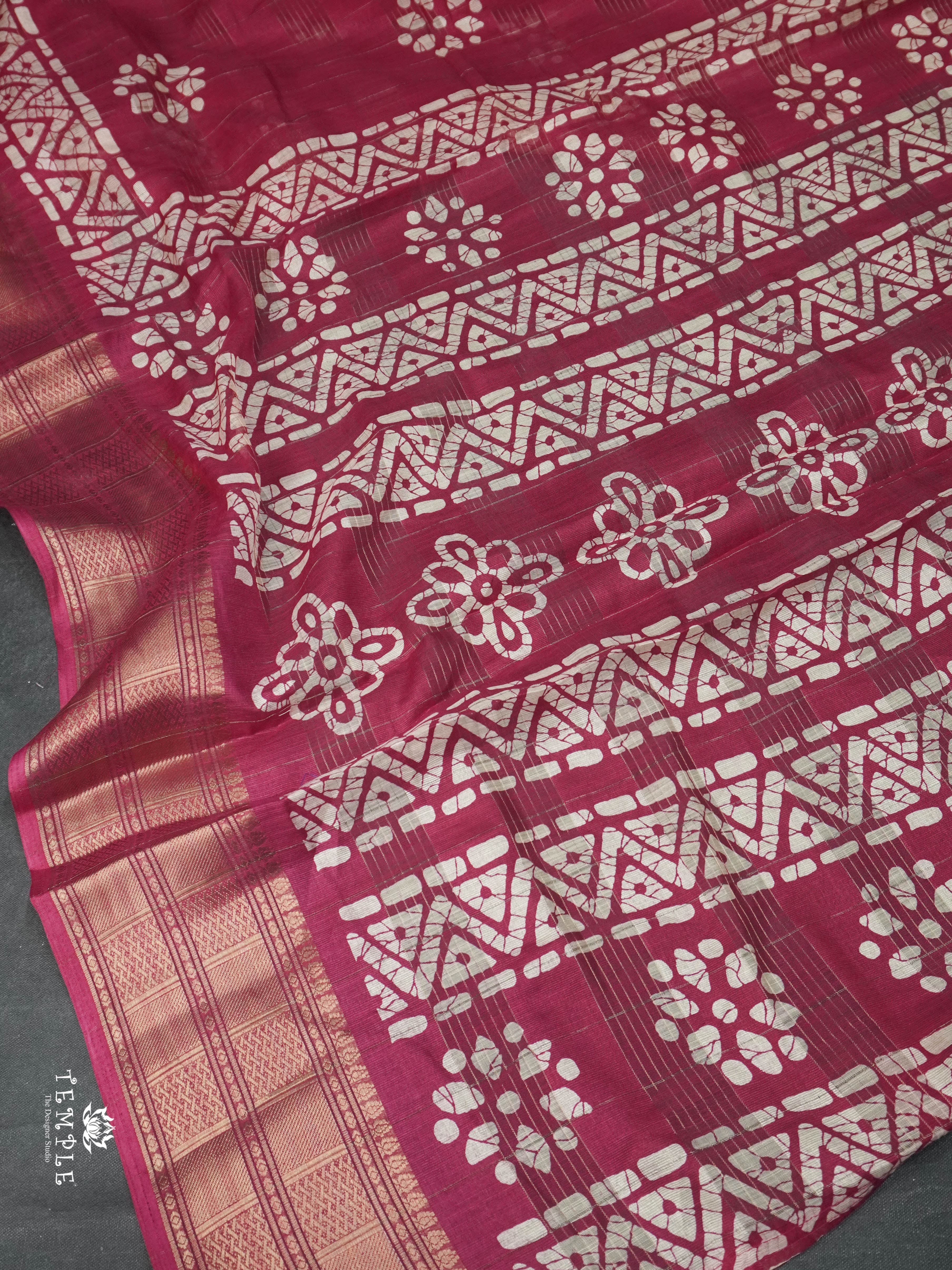 Batik Printed Saree | TTDS1620 | Pongal Fest