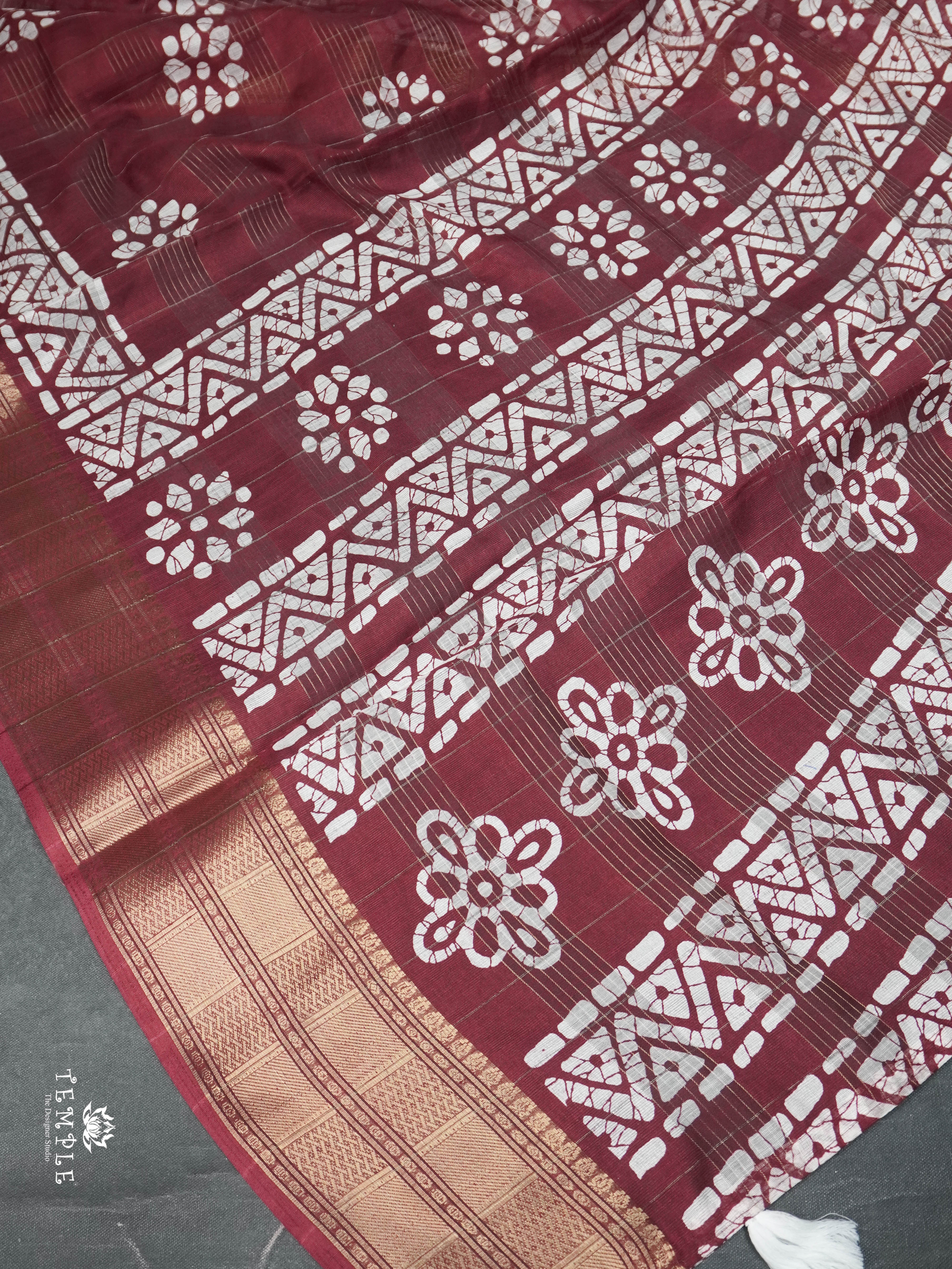 Batik Printed Saree | TTDS1620 | Pongal Fest