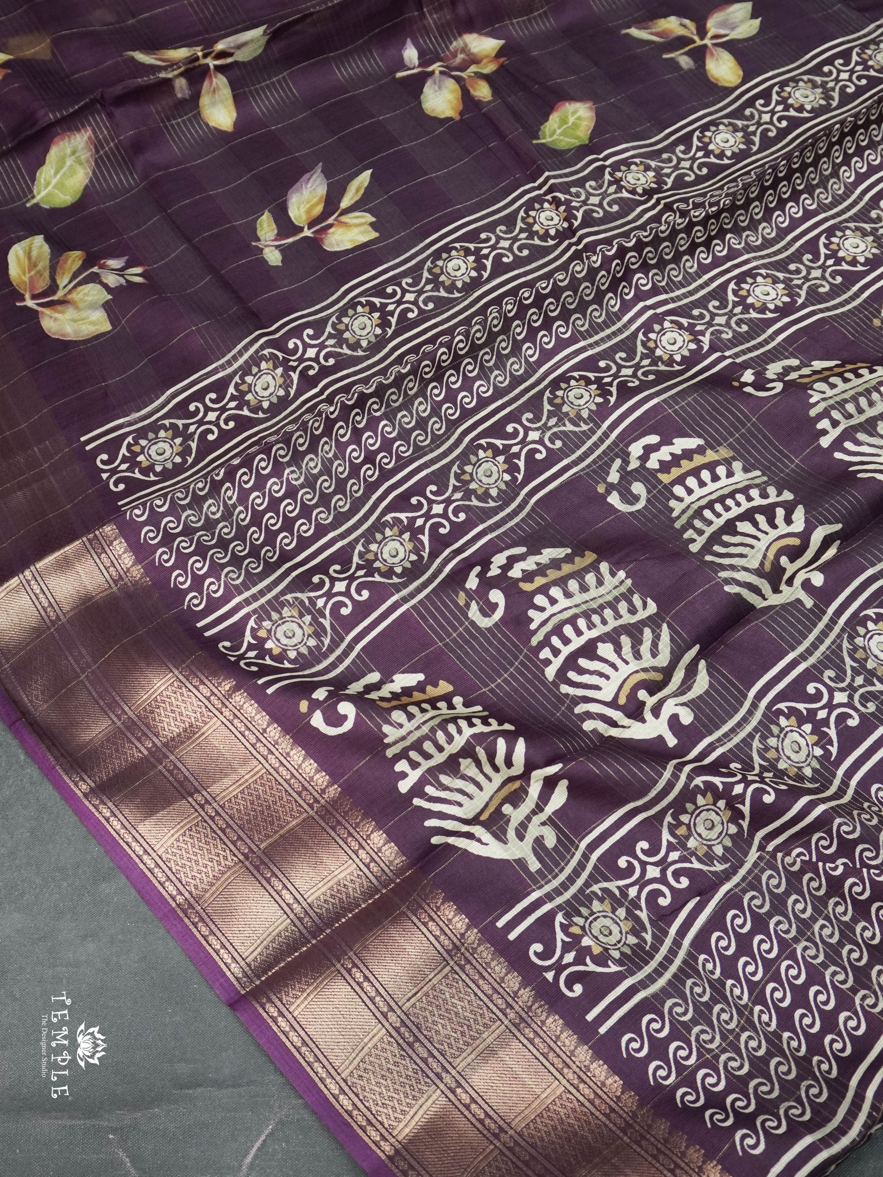 Fancy Printed Saree | TTDS1619 | Pongal Fest