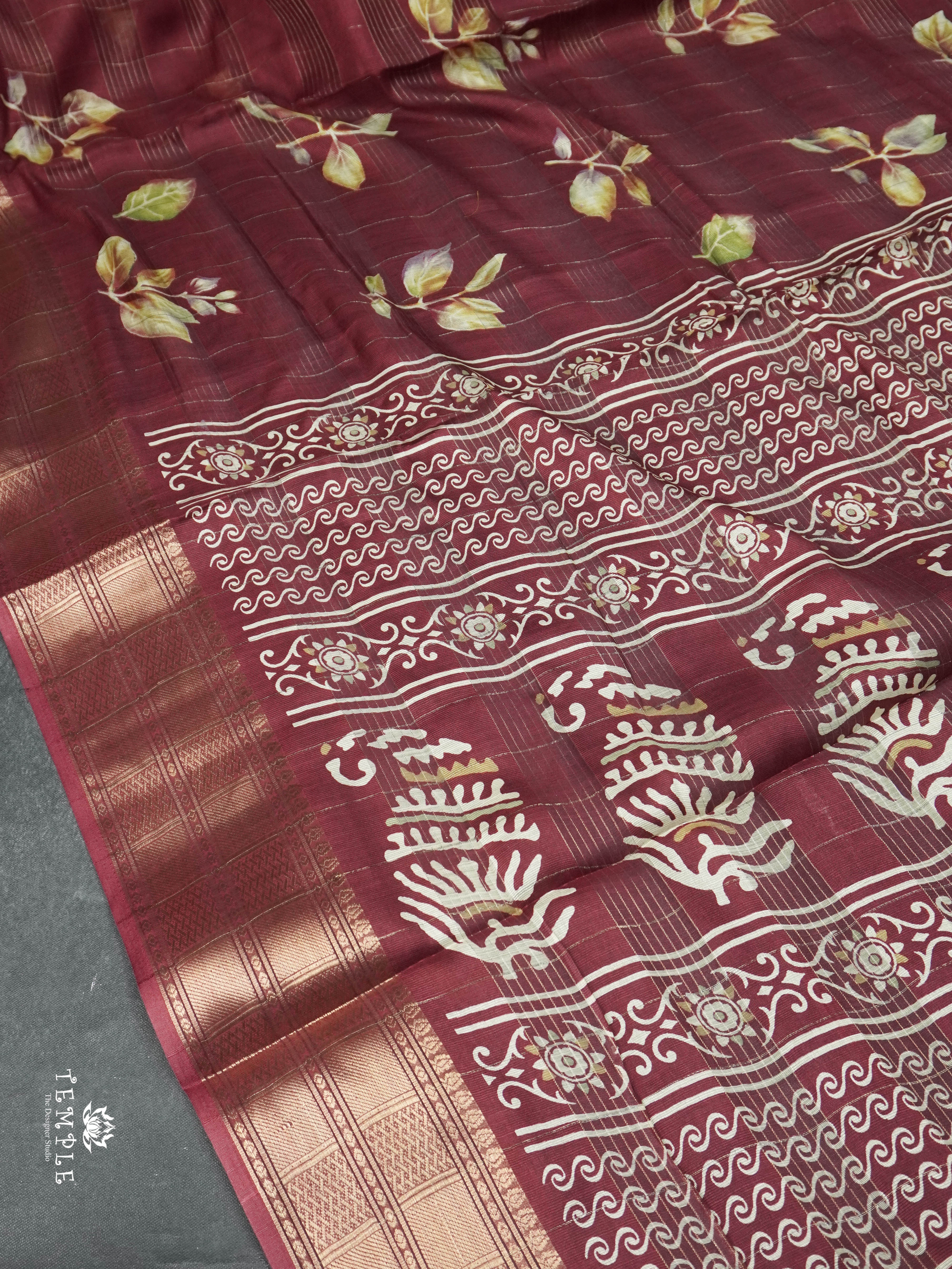 Fancy Printed Saree | TTDS1619 | Pongal Fest