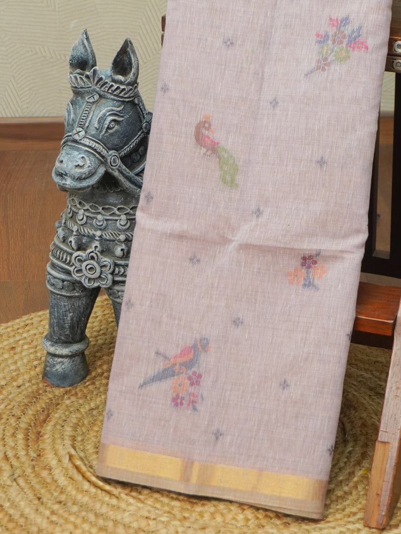 Linen Cotton Saree | TTDS3533