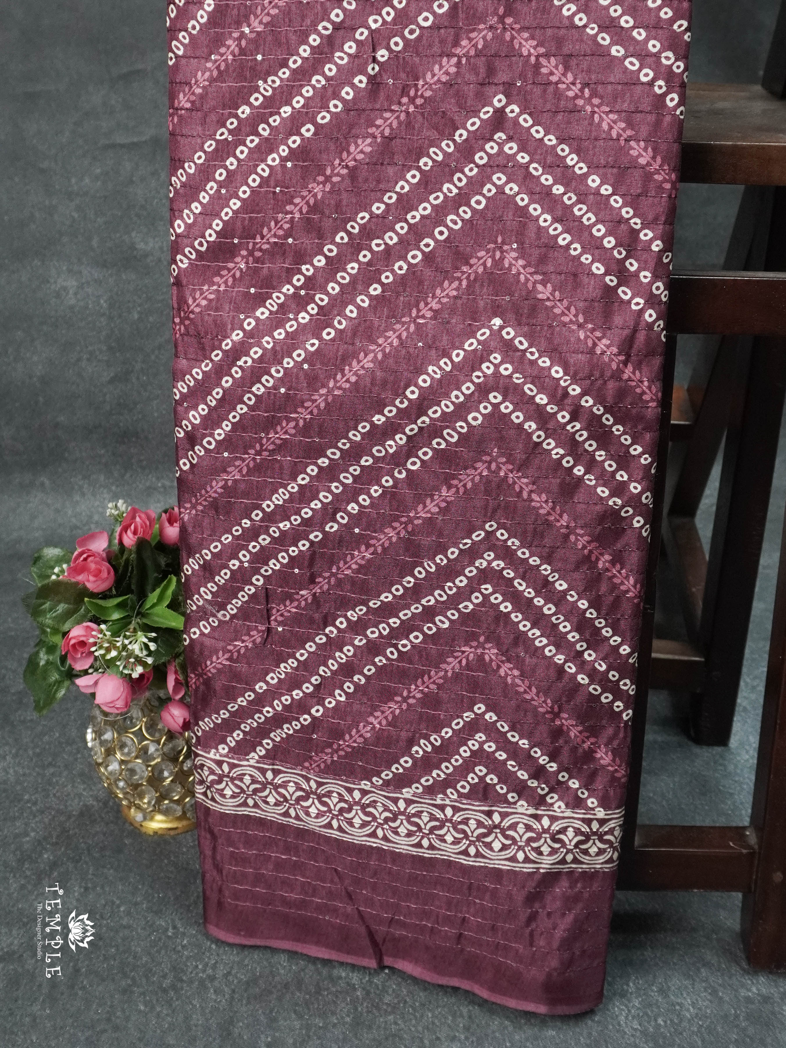 Printed Sequins Saree | TTDS1611 | Pongal Fest