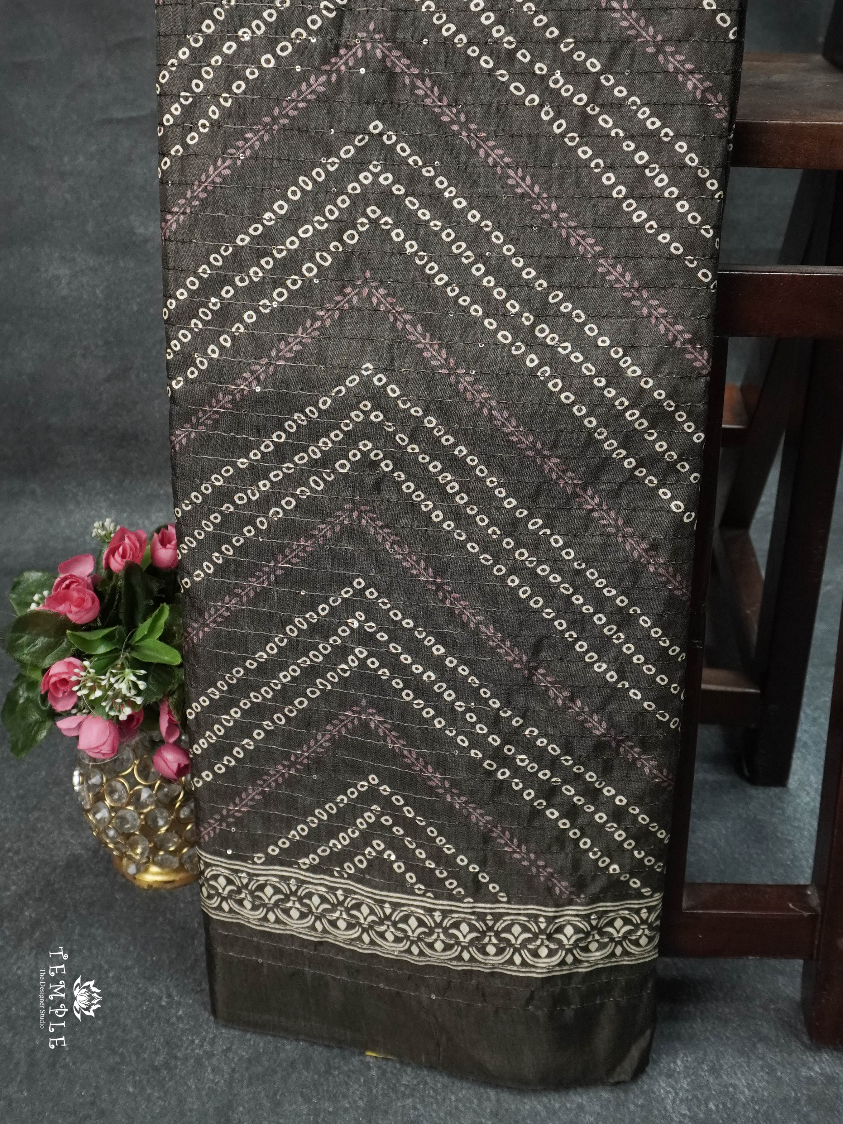 Printed Sequins Saree | TTDS1611 | Pongal Fest