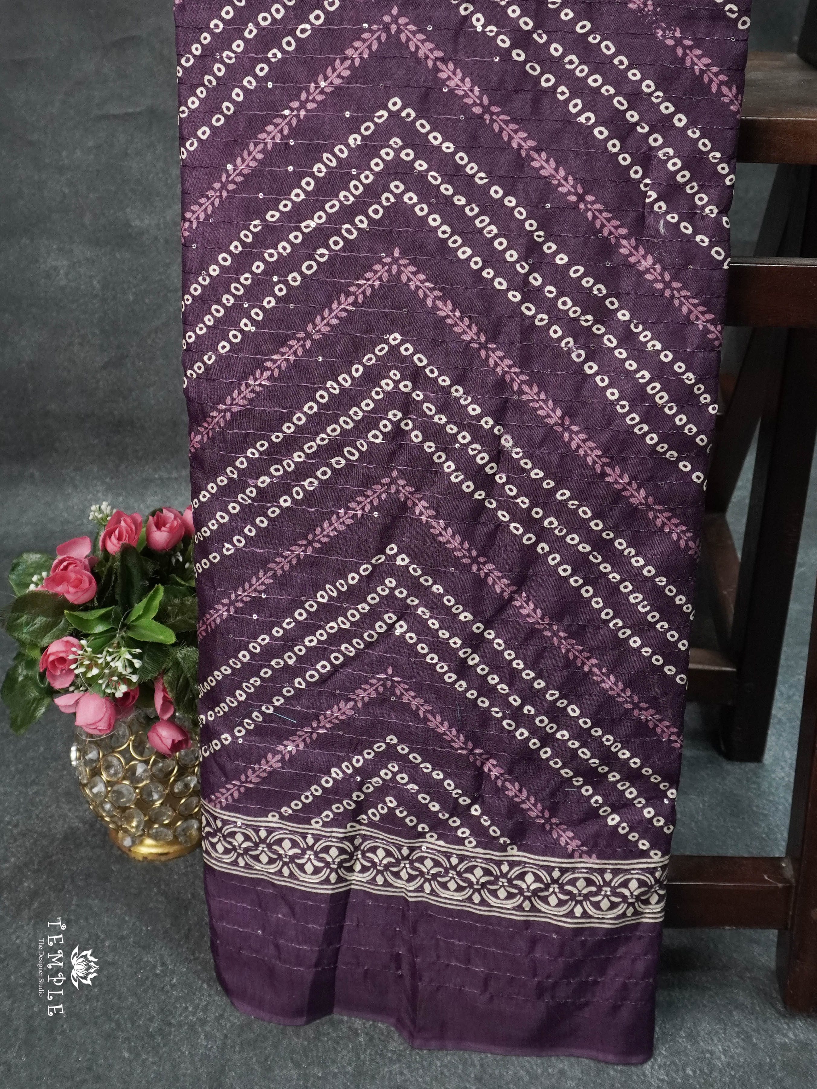 Printed Sequins Saree | TTDS1611 | Pongal Fest