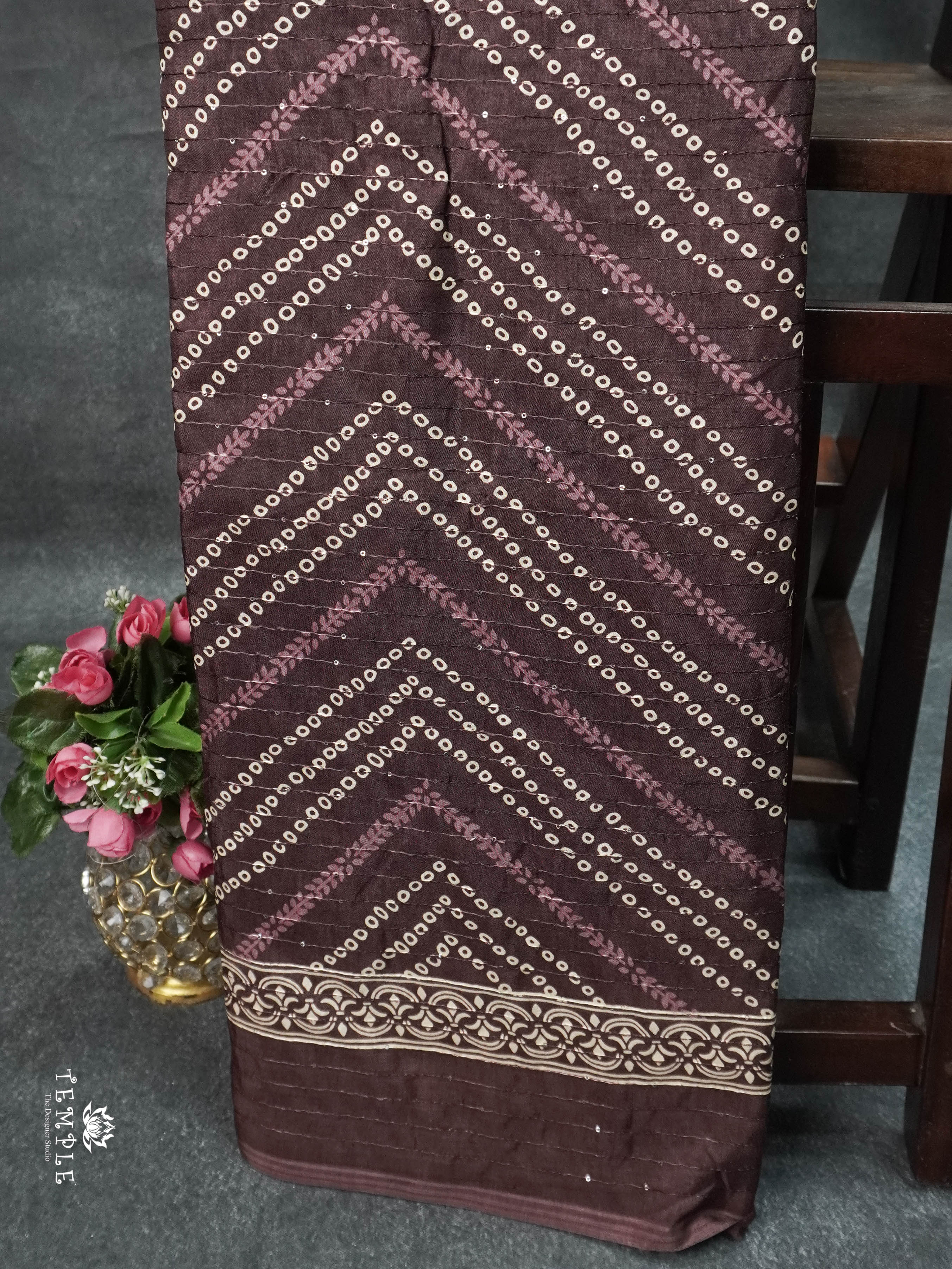 Printed Sequins Saree | TTDS1611 | Pongal Fest