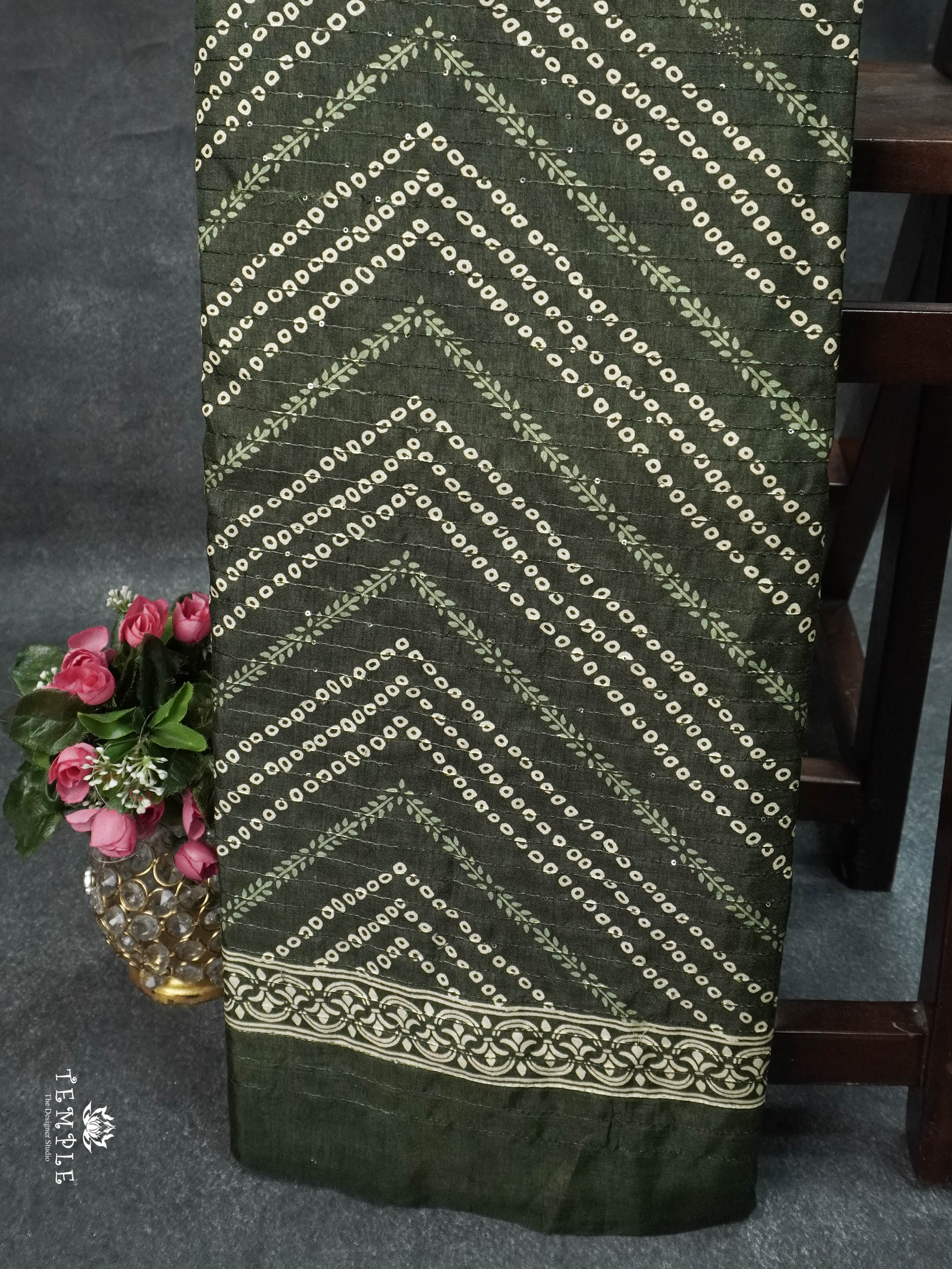 Printed Sequins Saree | TTDS1611 | Pongal Fest