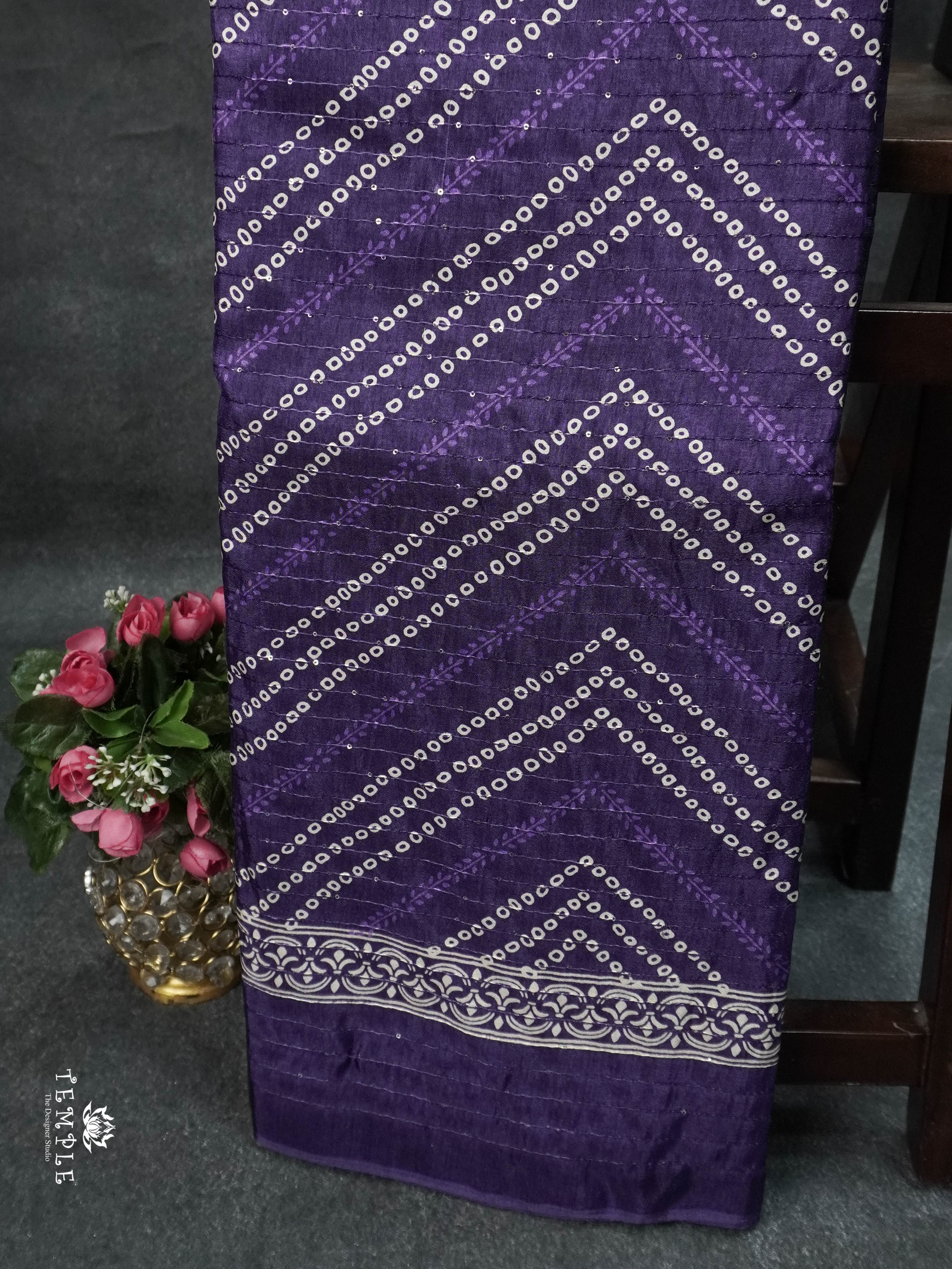 Printed Sequins Saree | TTDS1611 | Pongal Fest