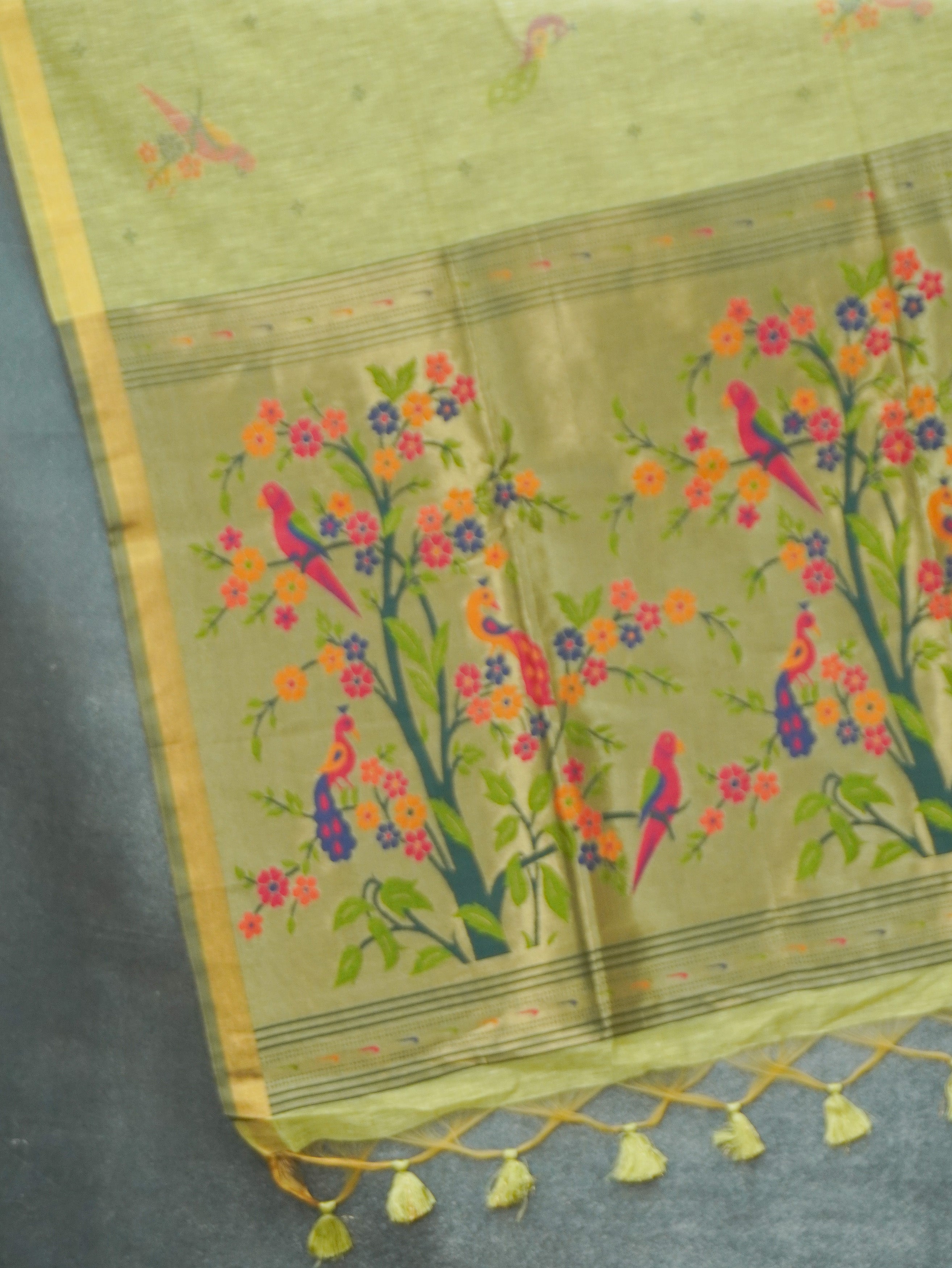 Linen Cotton Saree | TTDS3533