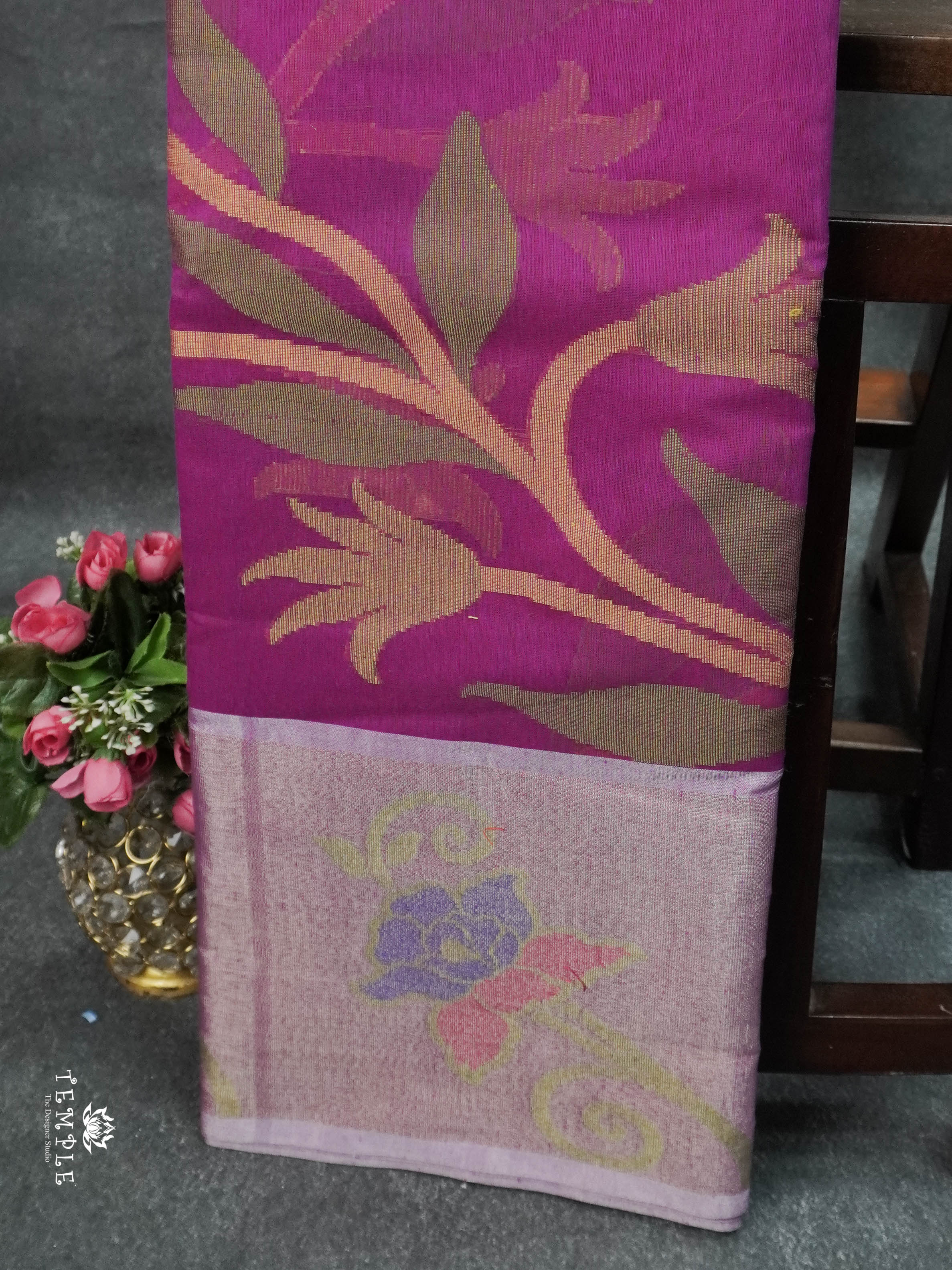 Ikkat Pochampally Saree  | TTDS1103 | Pongal Fest