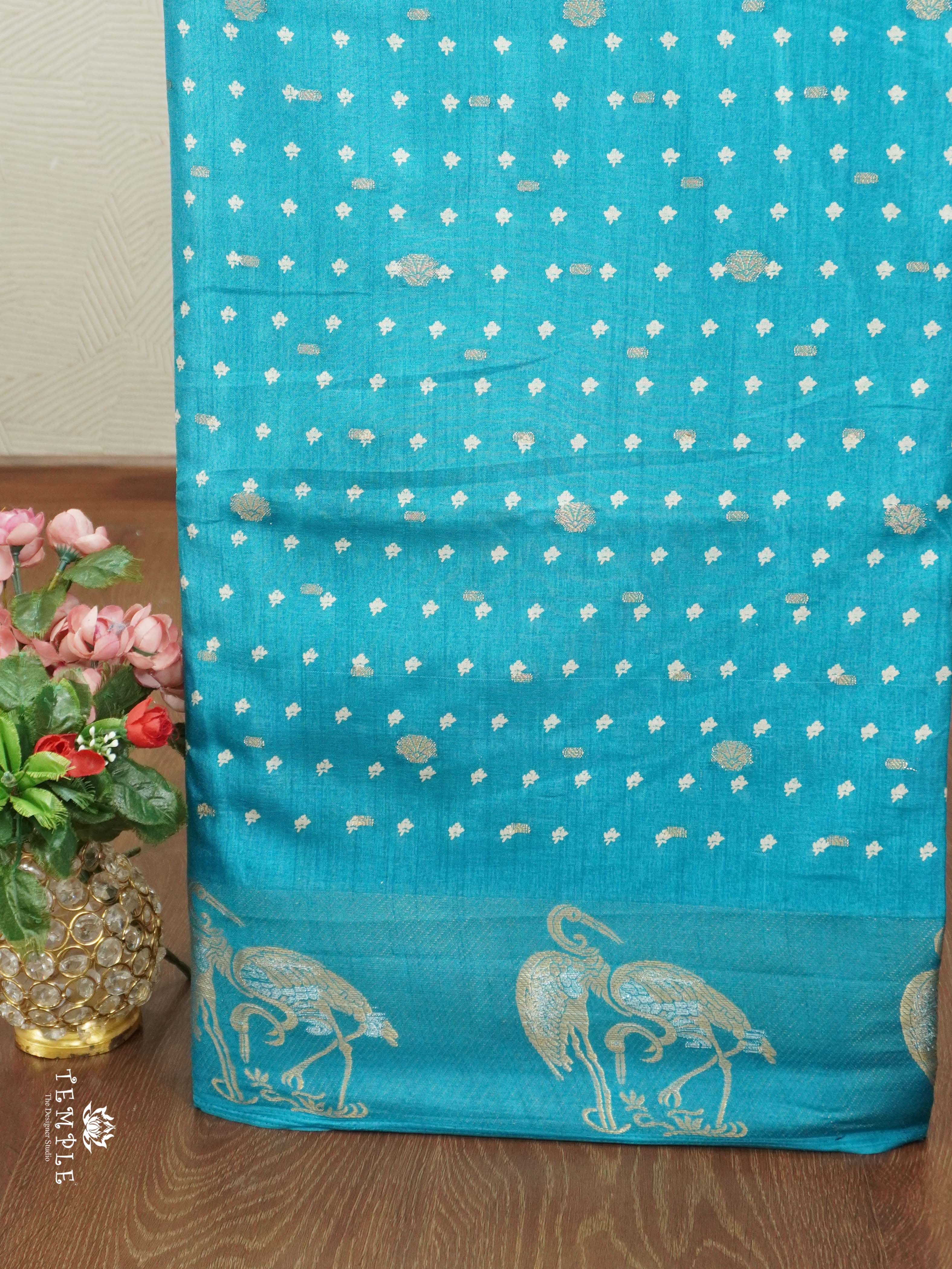 Printed Tussar Saree | TTDS2606