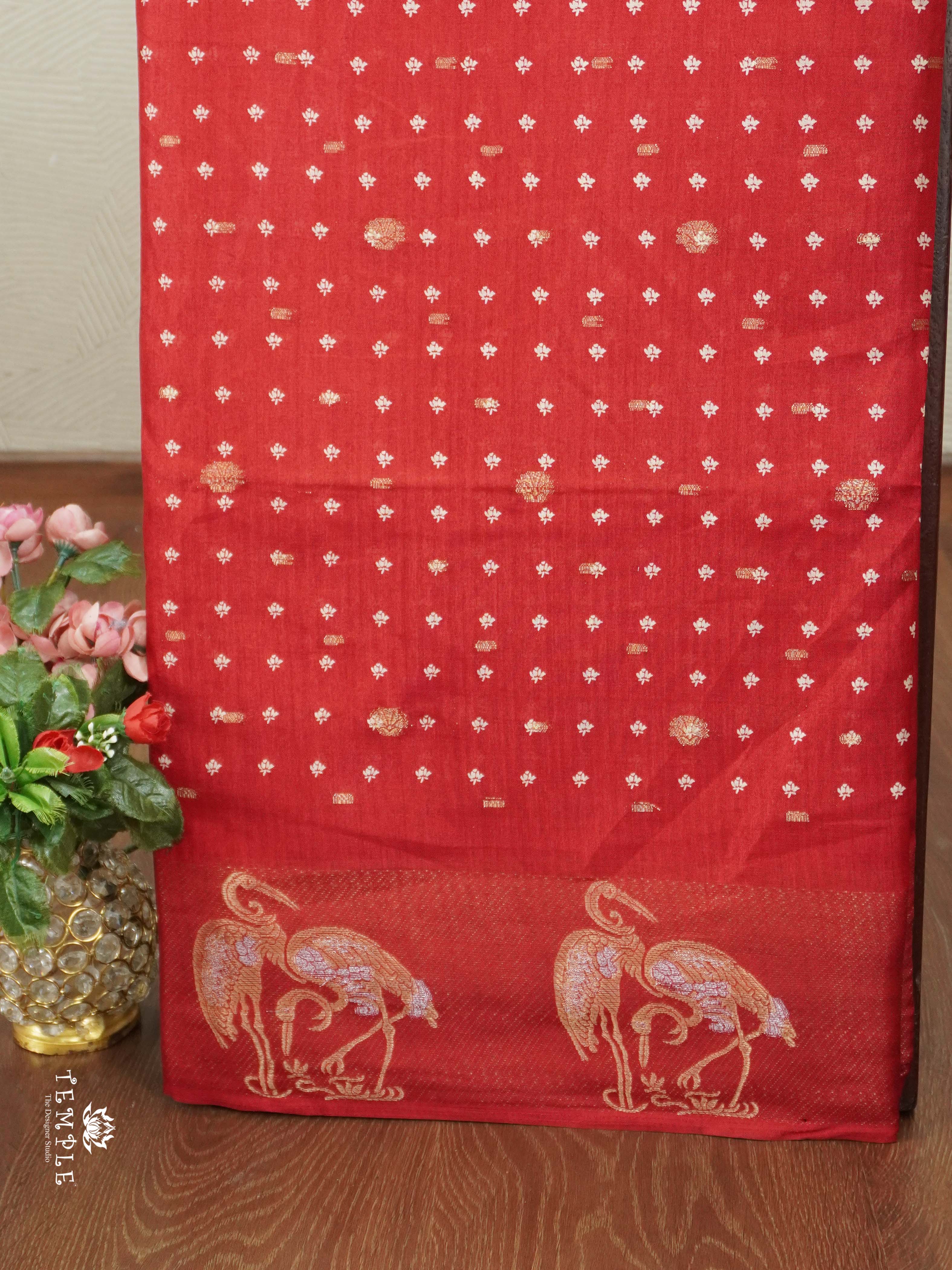 Printed Tussar Saree | TTDS2606