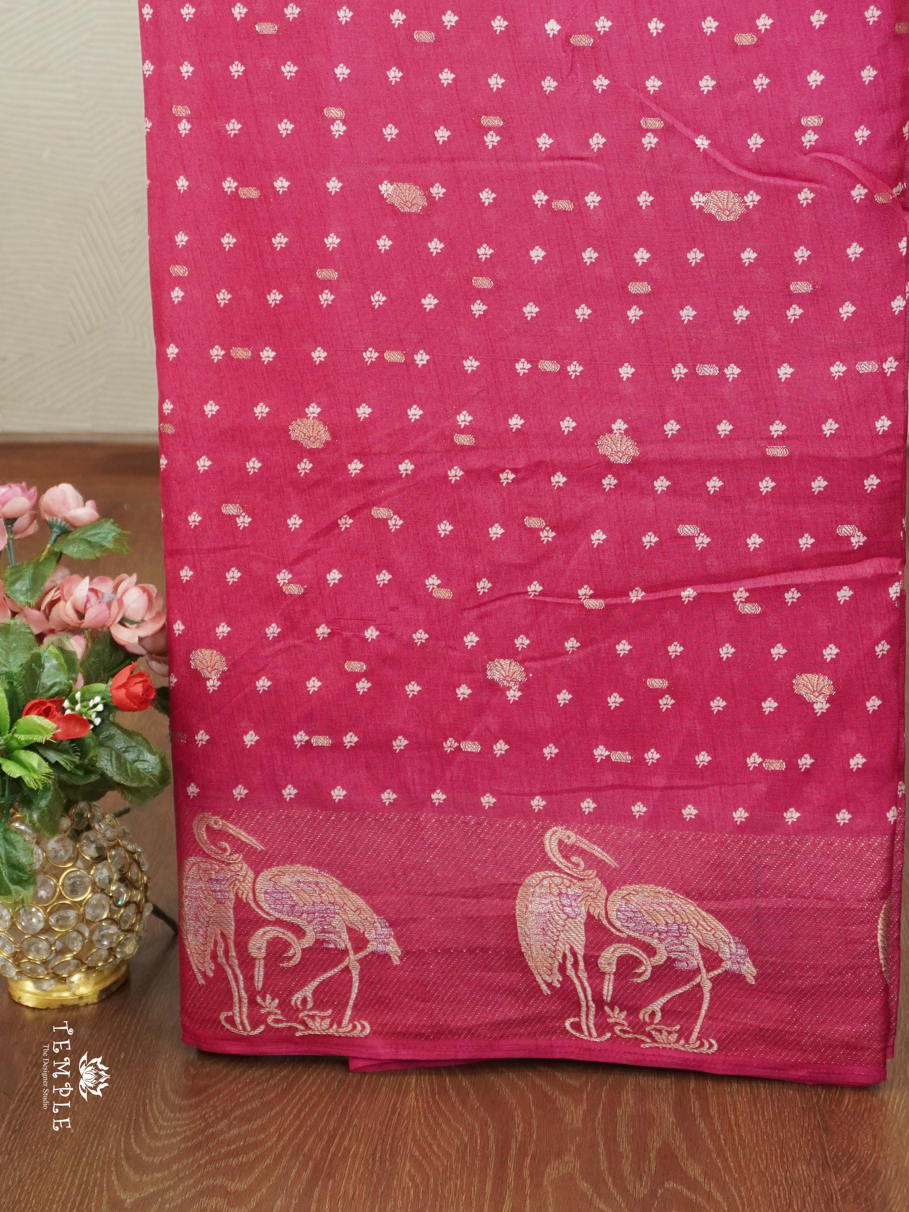 Printed Tussar Saree | TTDS2606