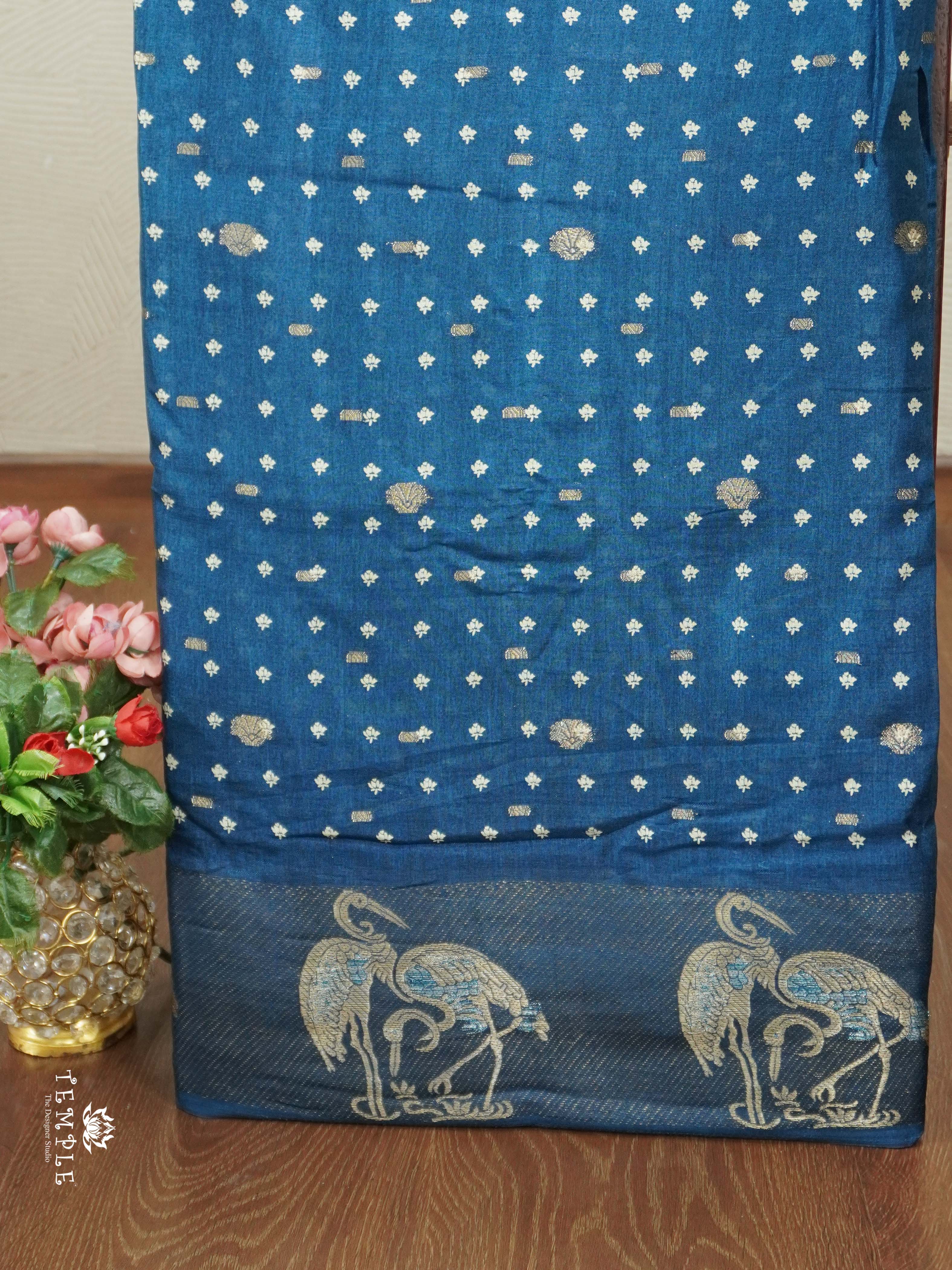Printed Tussar Saree | TTDS2606